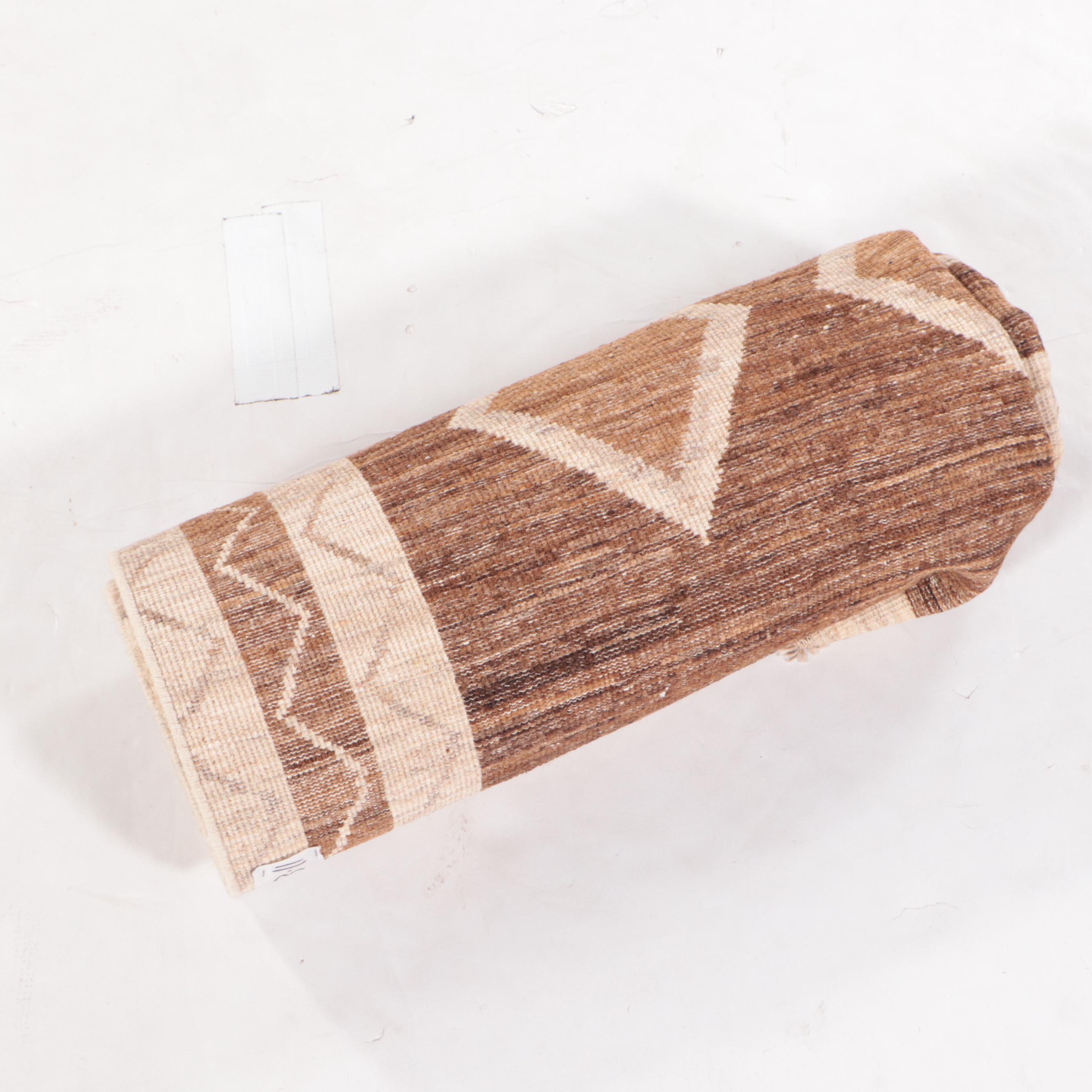 3'11 x 6'11 Hand-Knotted Afghan Gabbeh Area Rug