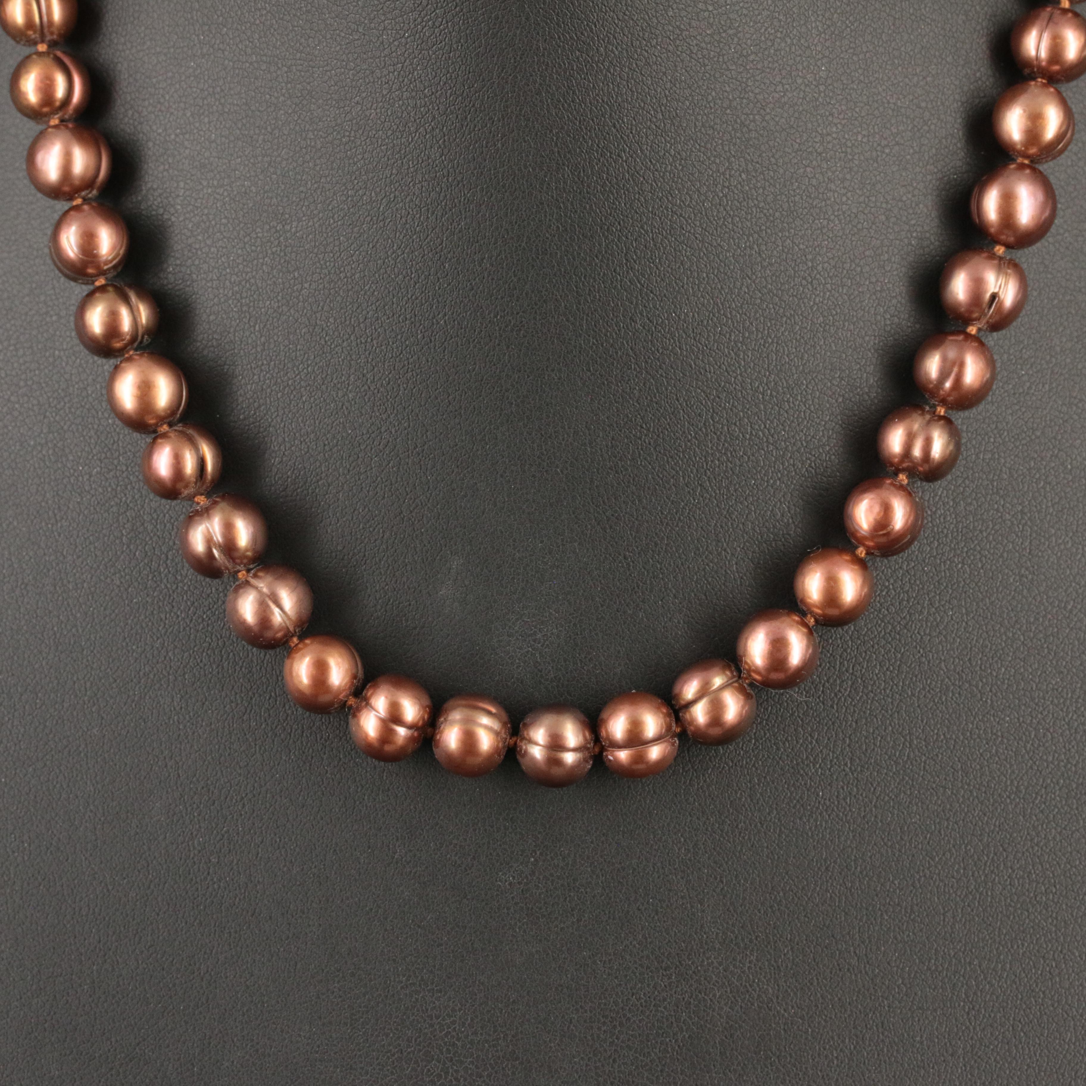 Pearl Necklace with 14K Clasp