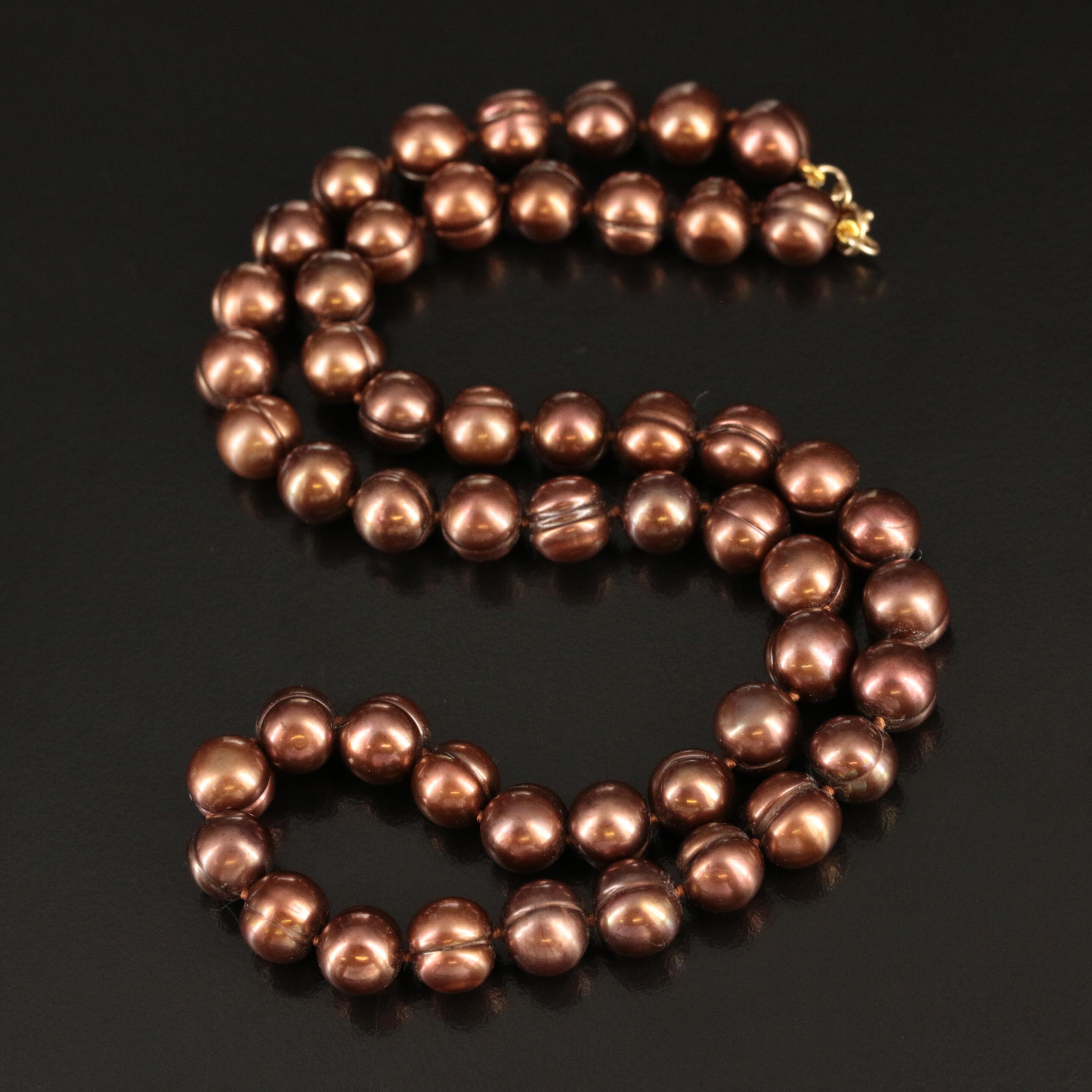 Pearl Necklace with 14K Clasp