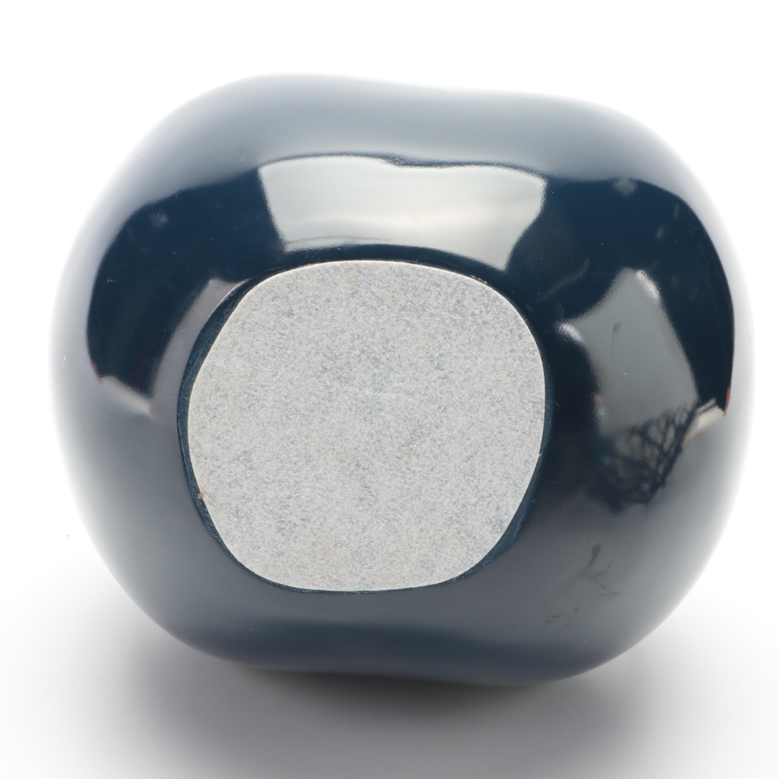 Twig Form Metal Centerpiece Bowl with Turned Wood Box and Resin Cherry