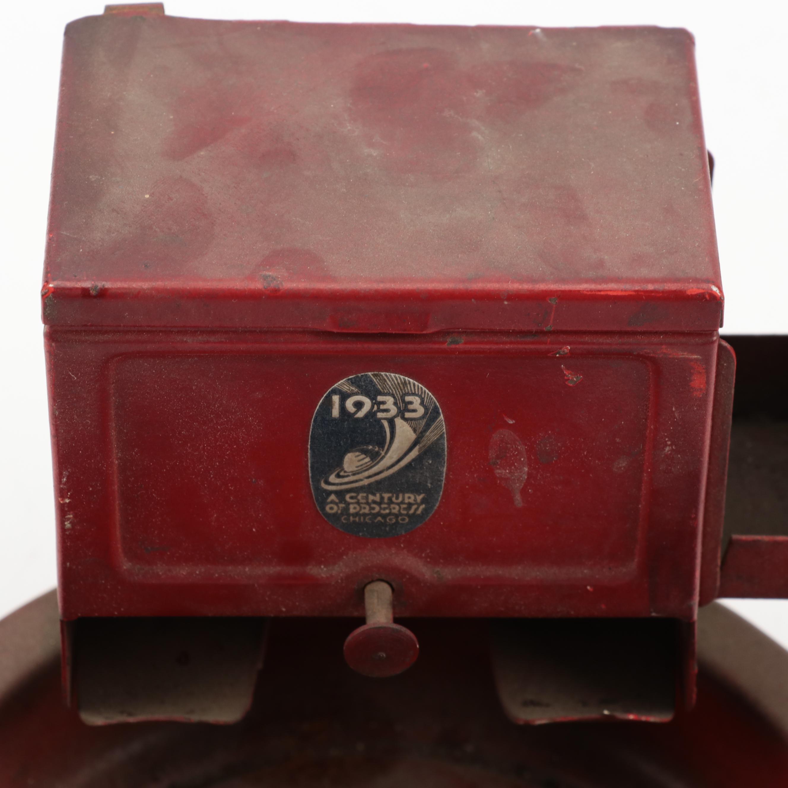 Chicago World's Fair Cigarette Holder and Ashtray with Razor Stropper and More