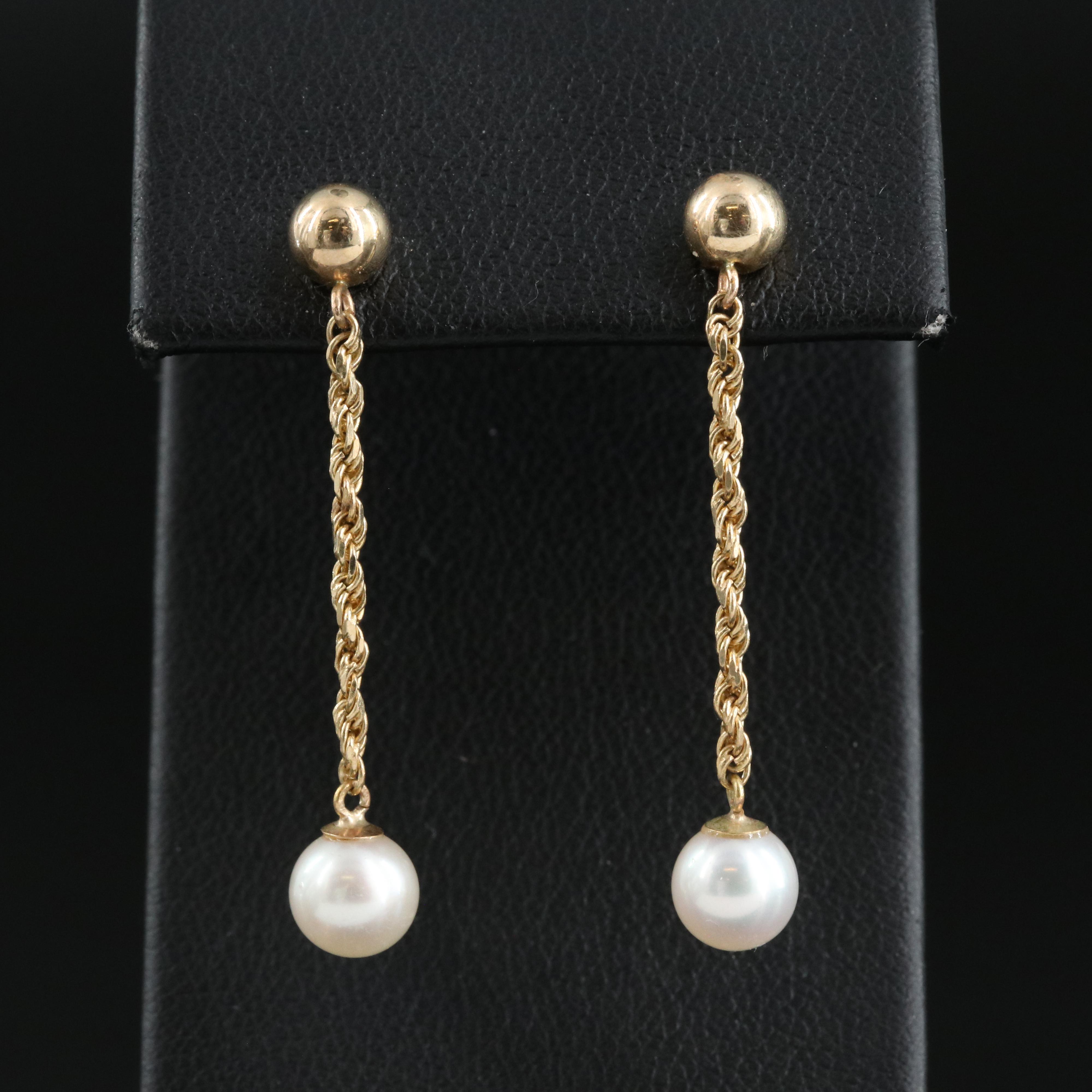 14K Pearl Earrings