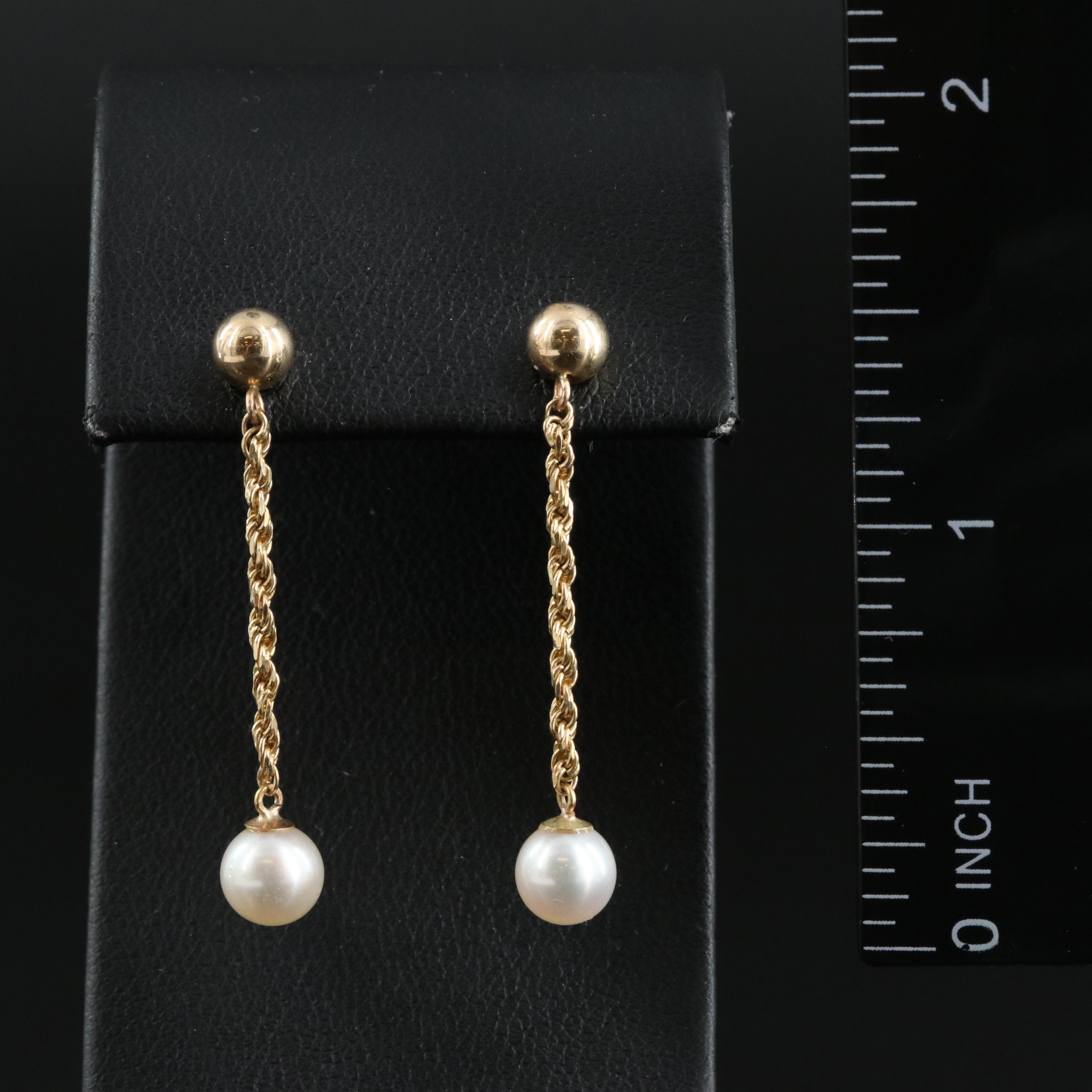 14K Pearl Earrings