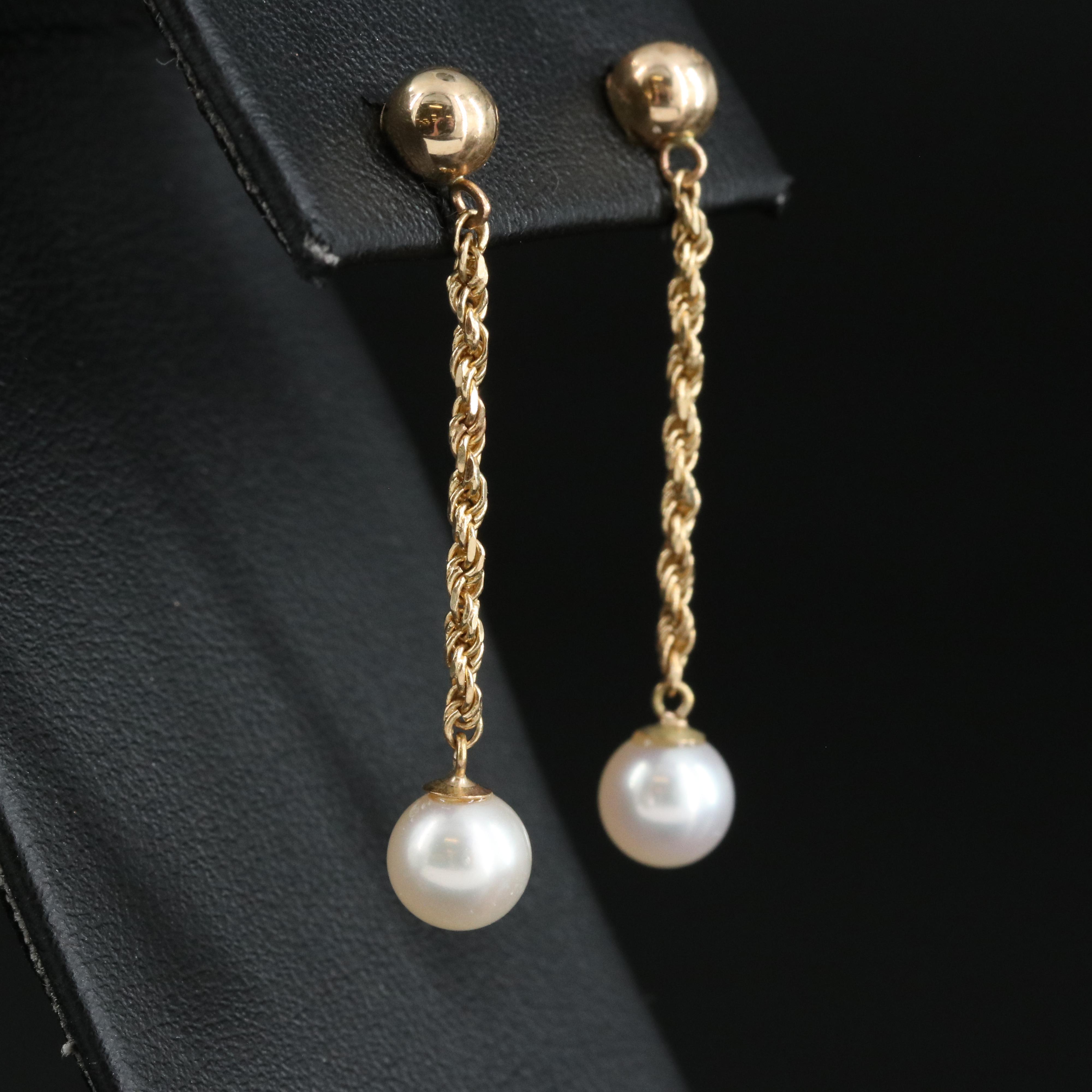 14K Pearl Earrings
