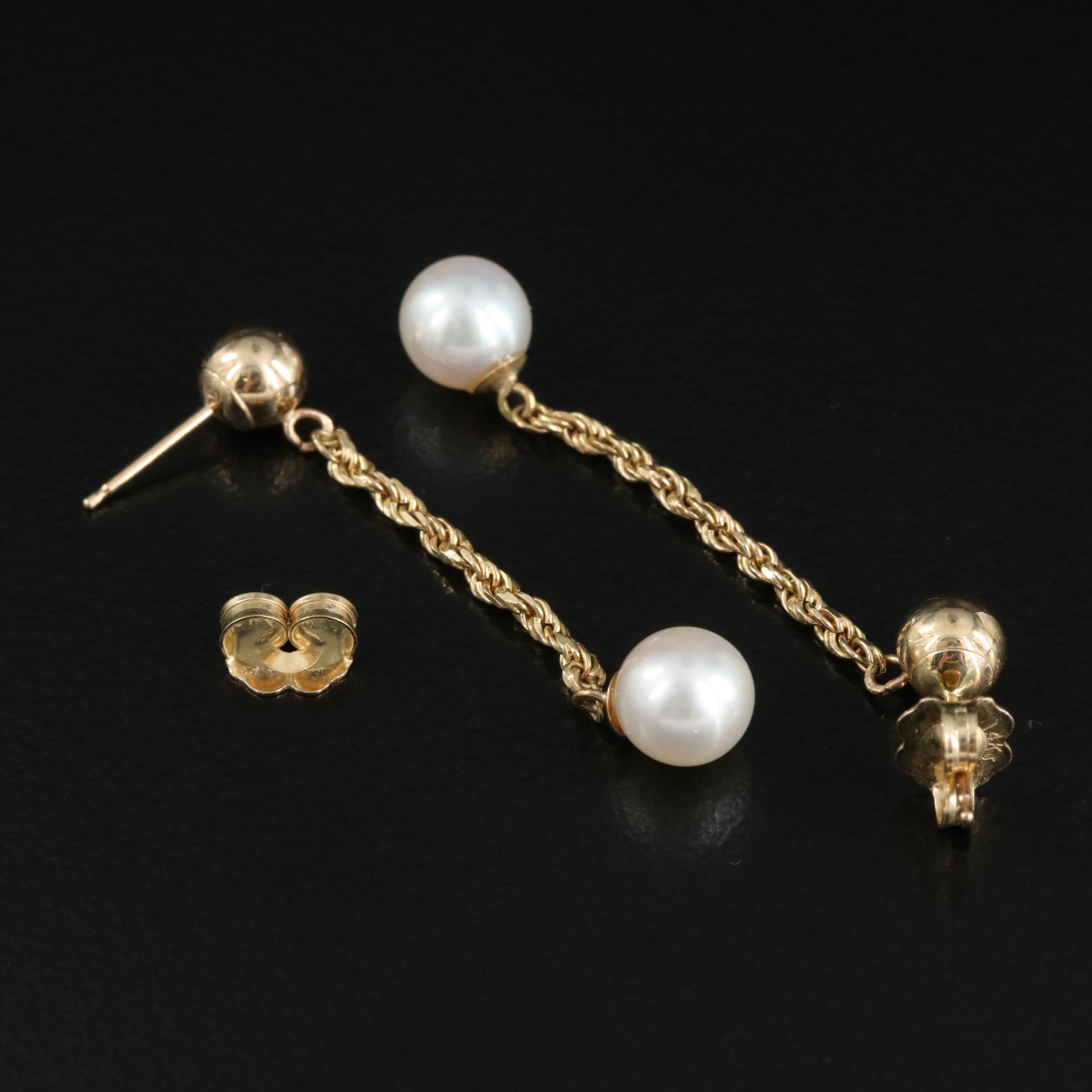14K Pearl Earrings