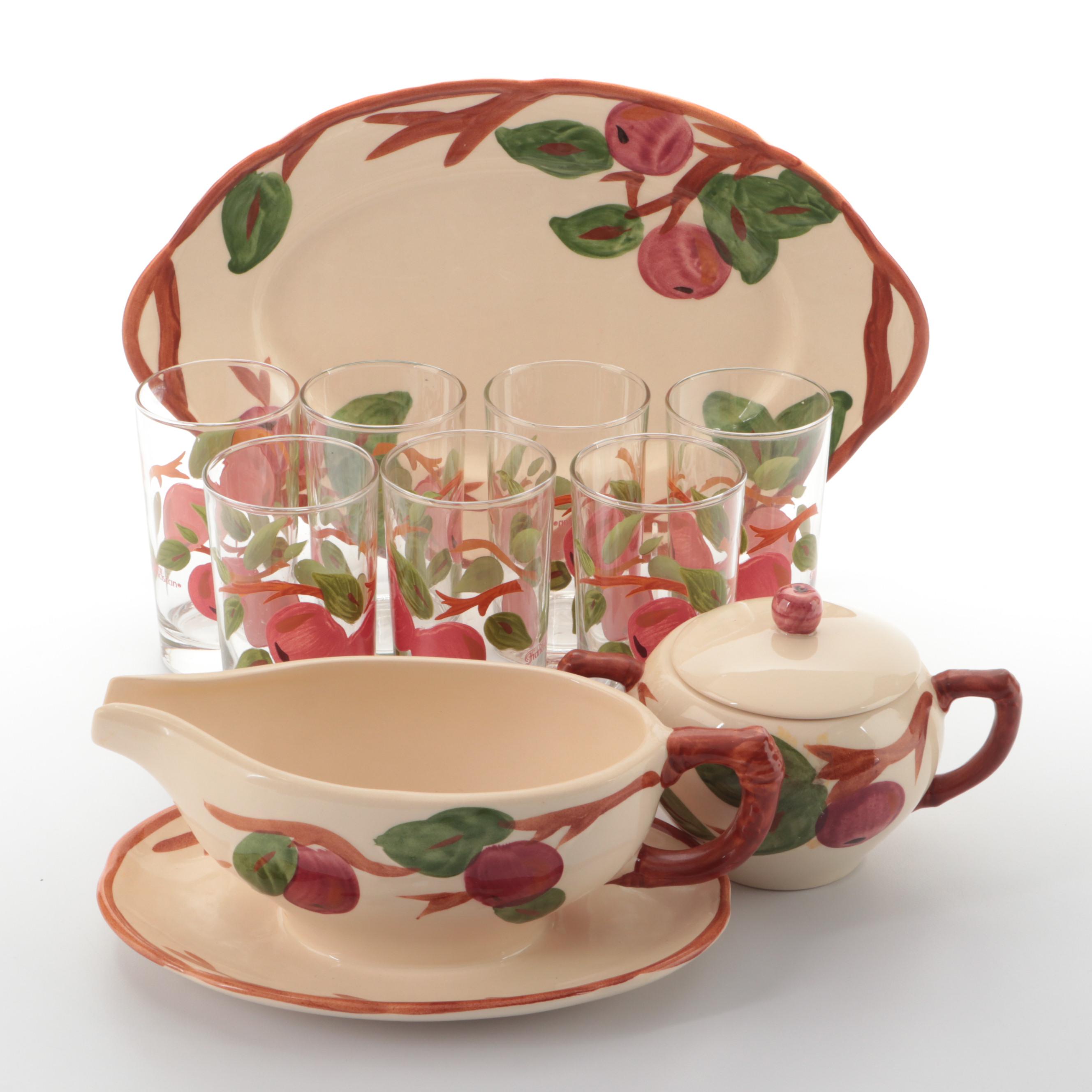 Franciscan "Apple"  Earthenware Platter and Tableware, 1985-2003