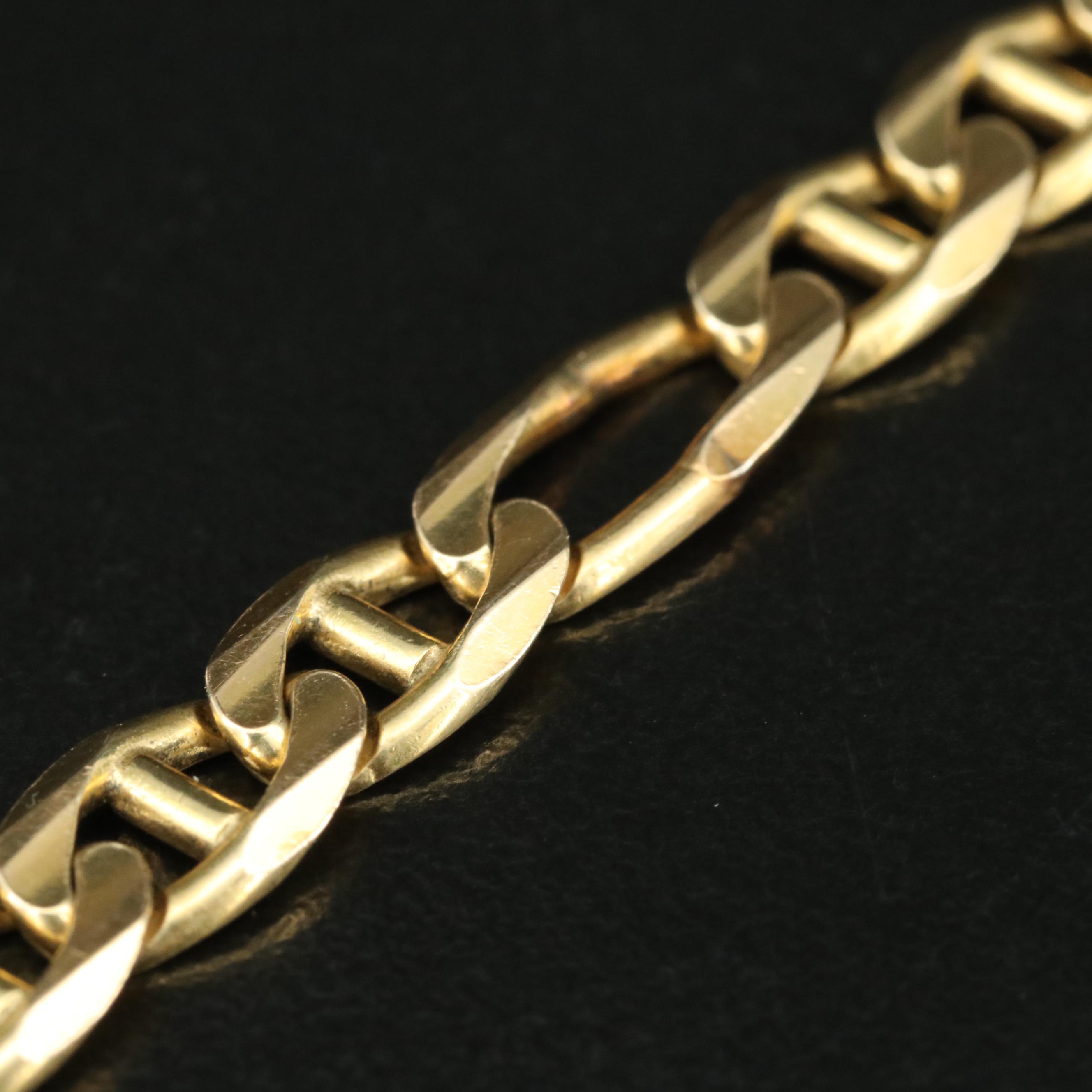 Italian 14K Figaro Bracelet