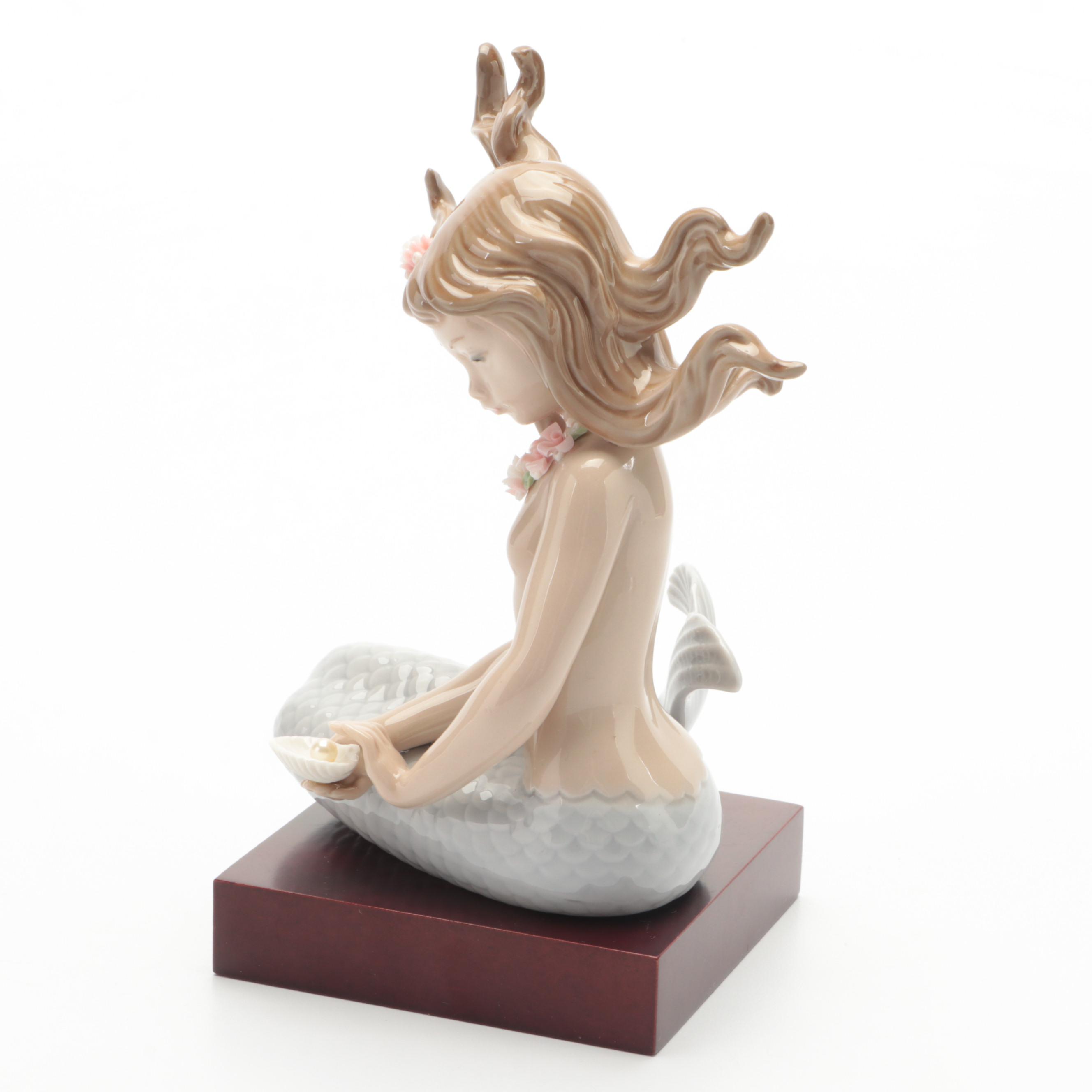 Lladró "Mirage" Porcelain Mermaid Figurine Designed by José Puche