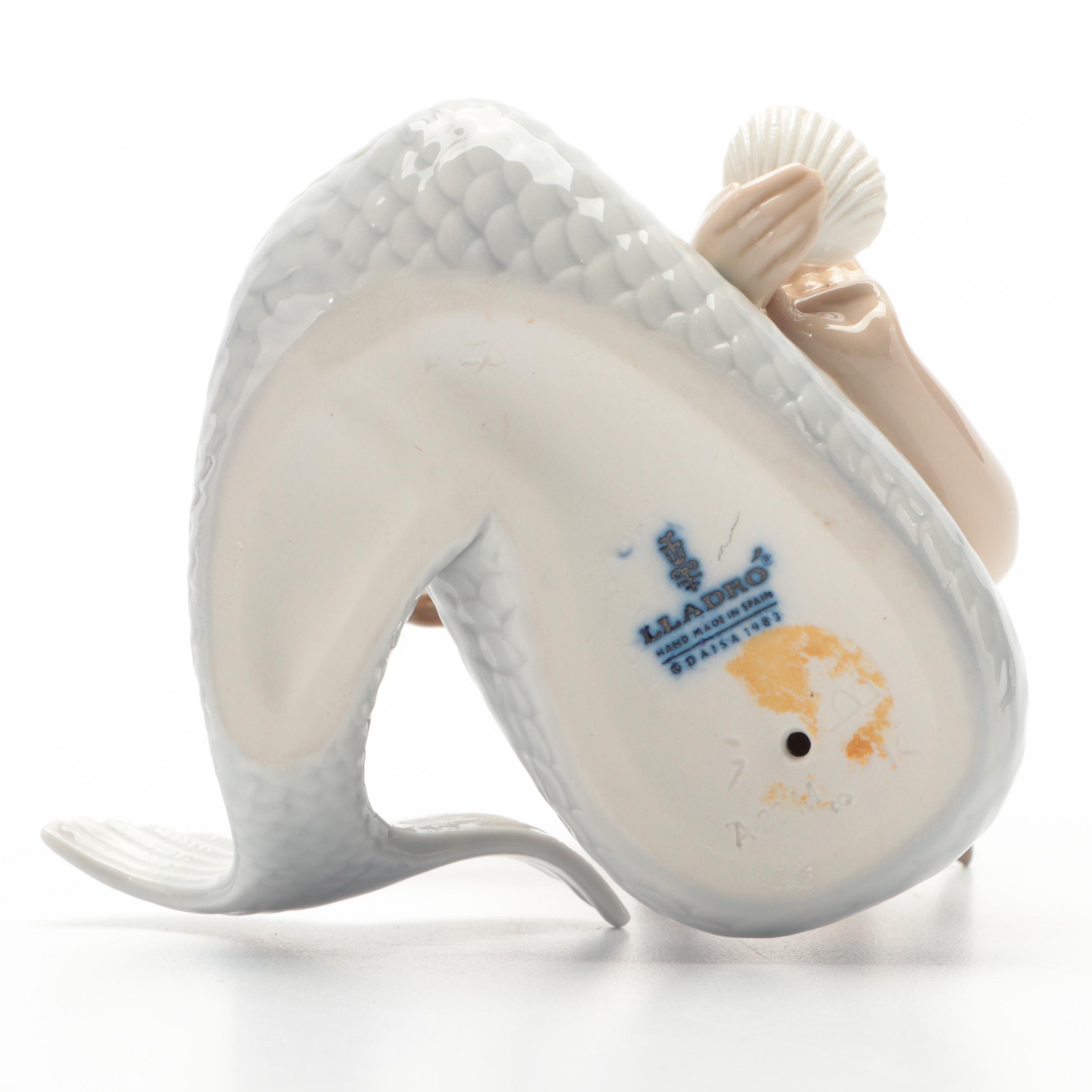 Lladró "Mirage" Porcelain Mermaid Figurine Designed by José Puche