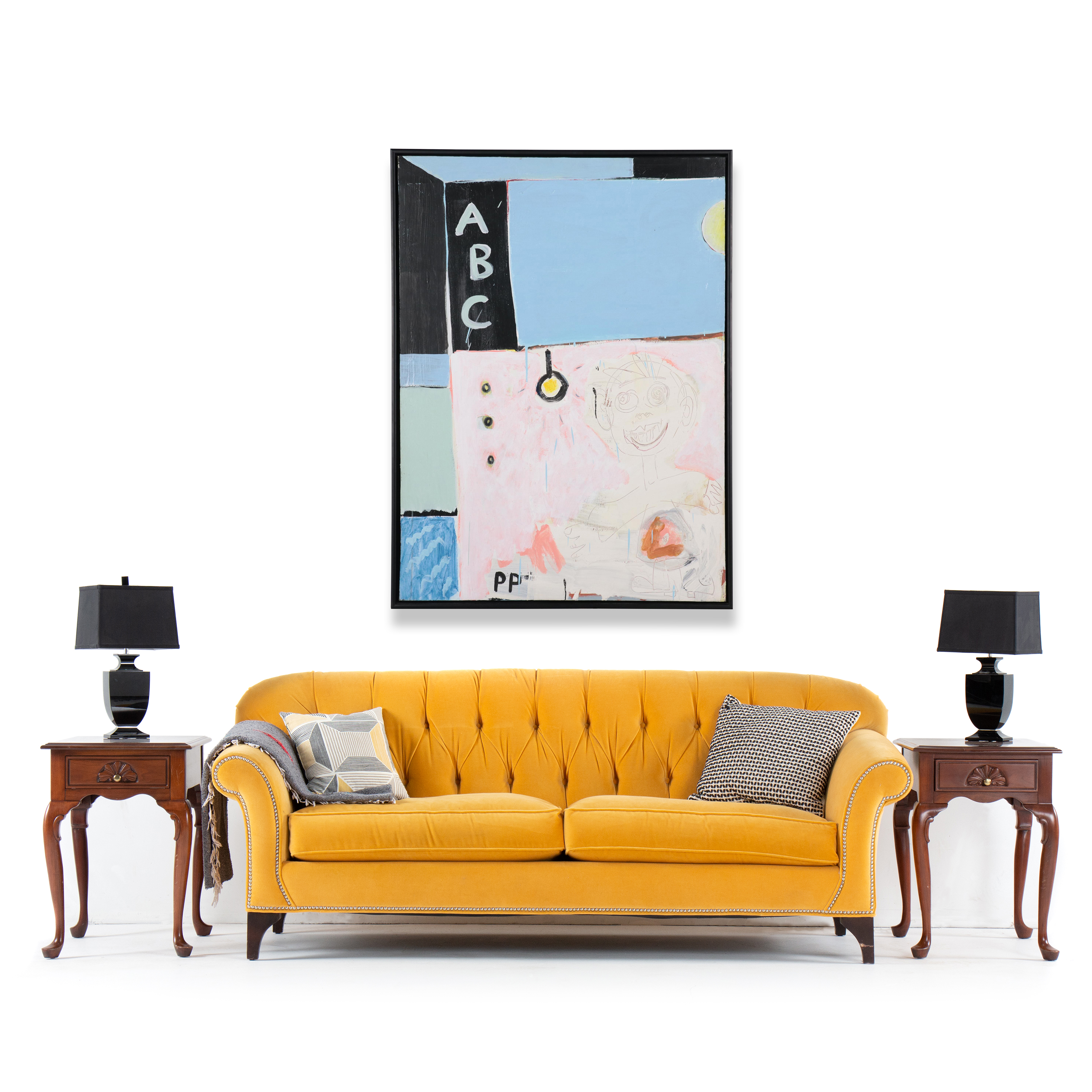 Peter Park Large-Scale Abstract Acrylic Painting "ABC"