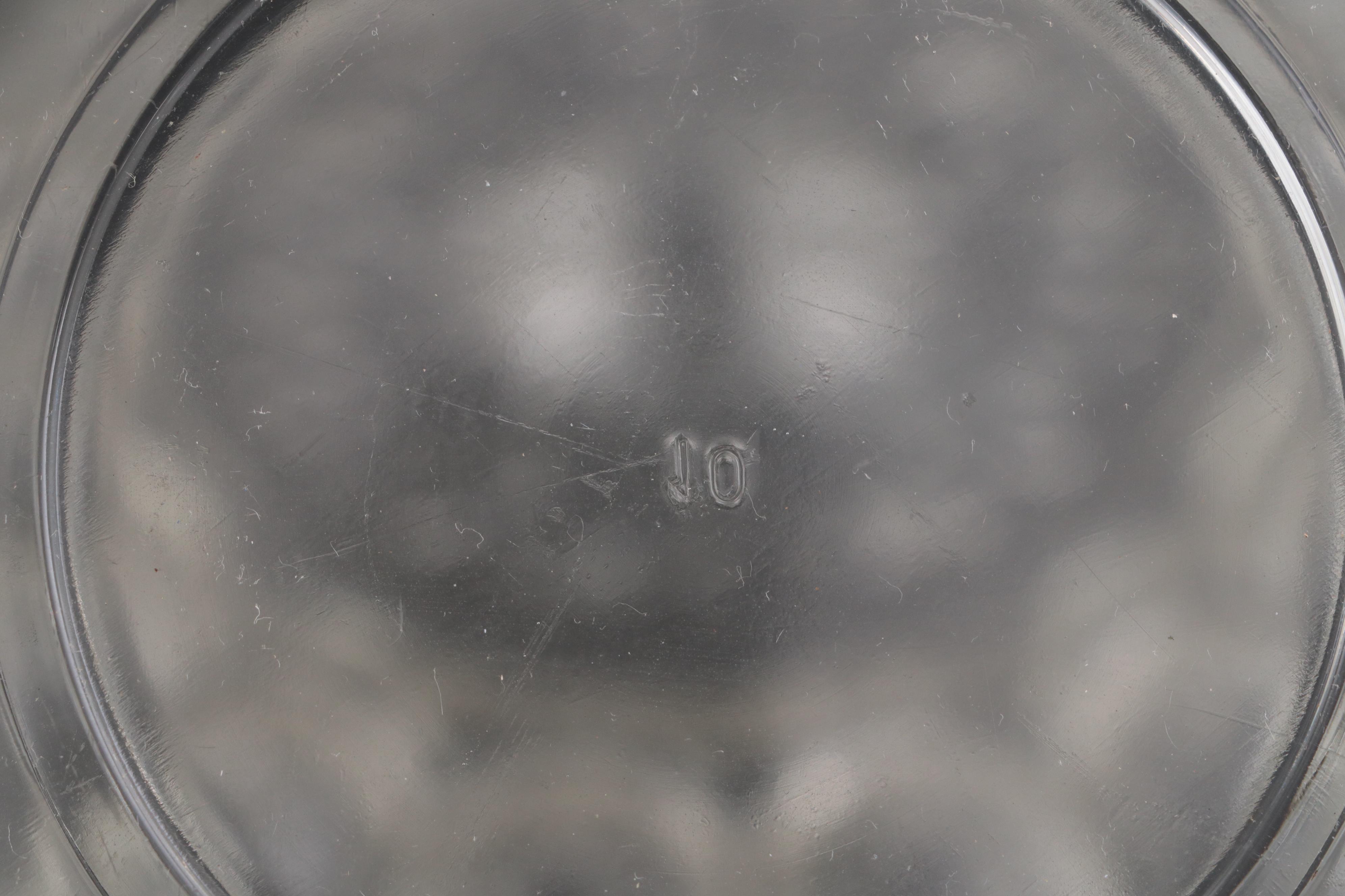 Homer Laughlin "Georgian" Coffee Pot with Glass Serving Dishes and Other Platter