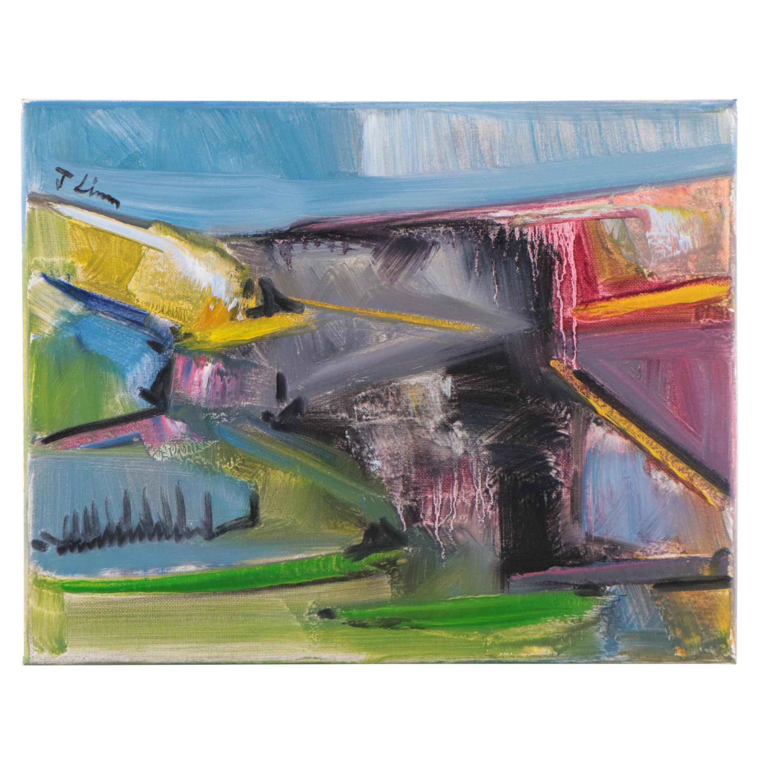 José M. Lima Landscape Oil Painting, 2023