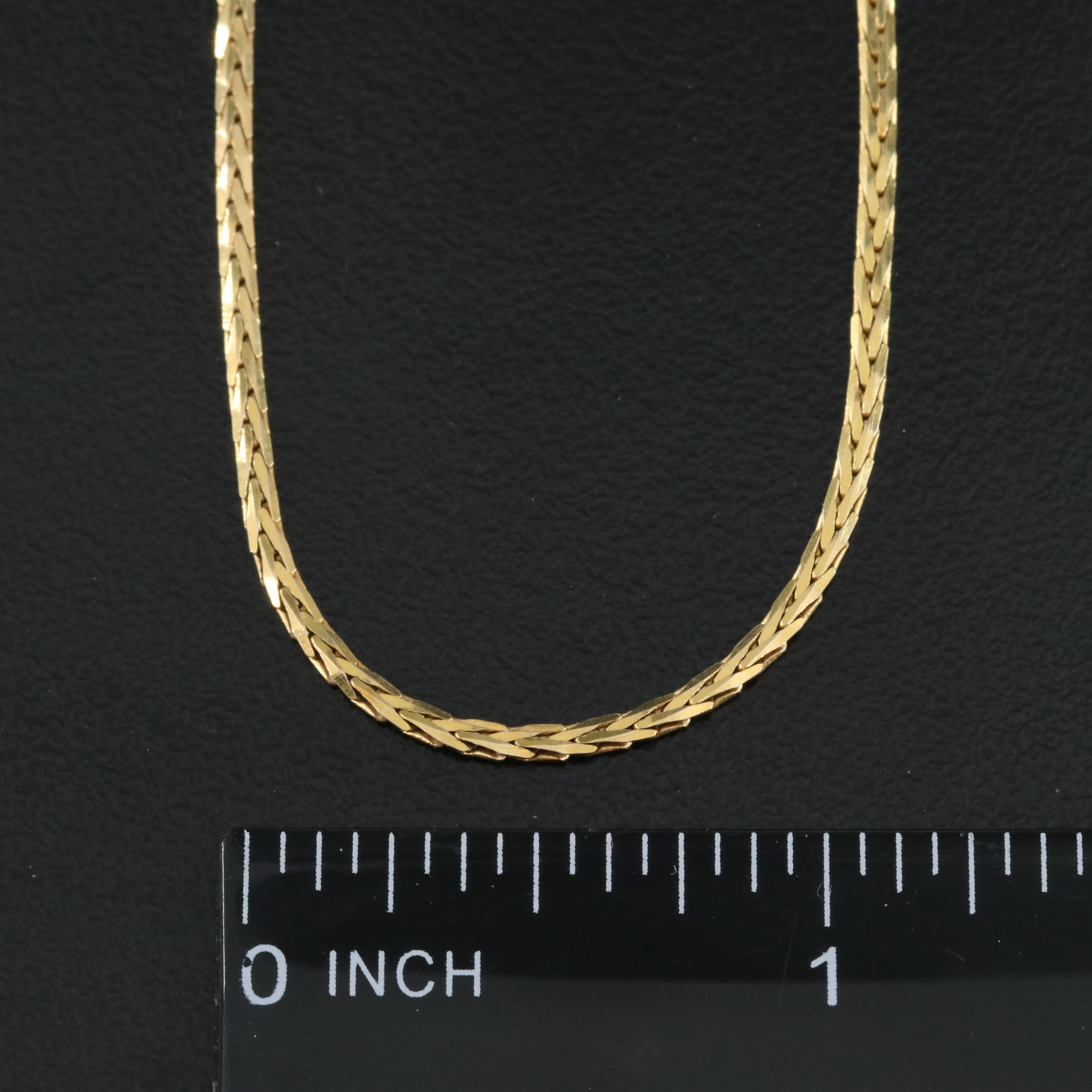 Italian 14K Wheat Style Chain