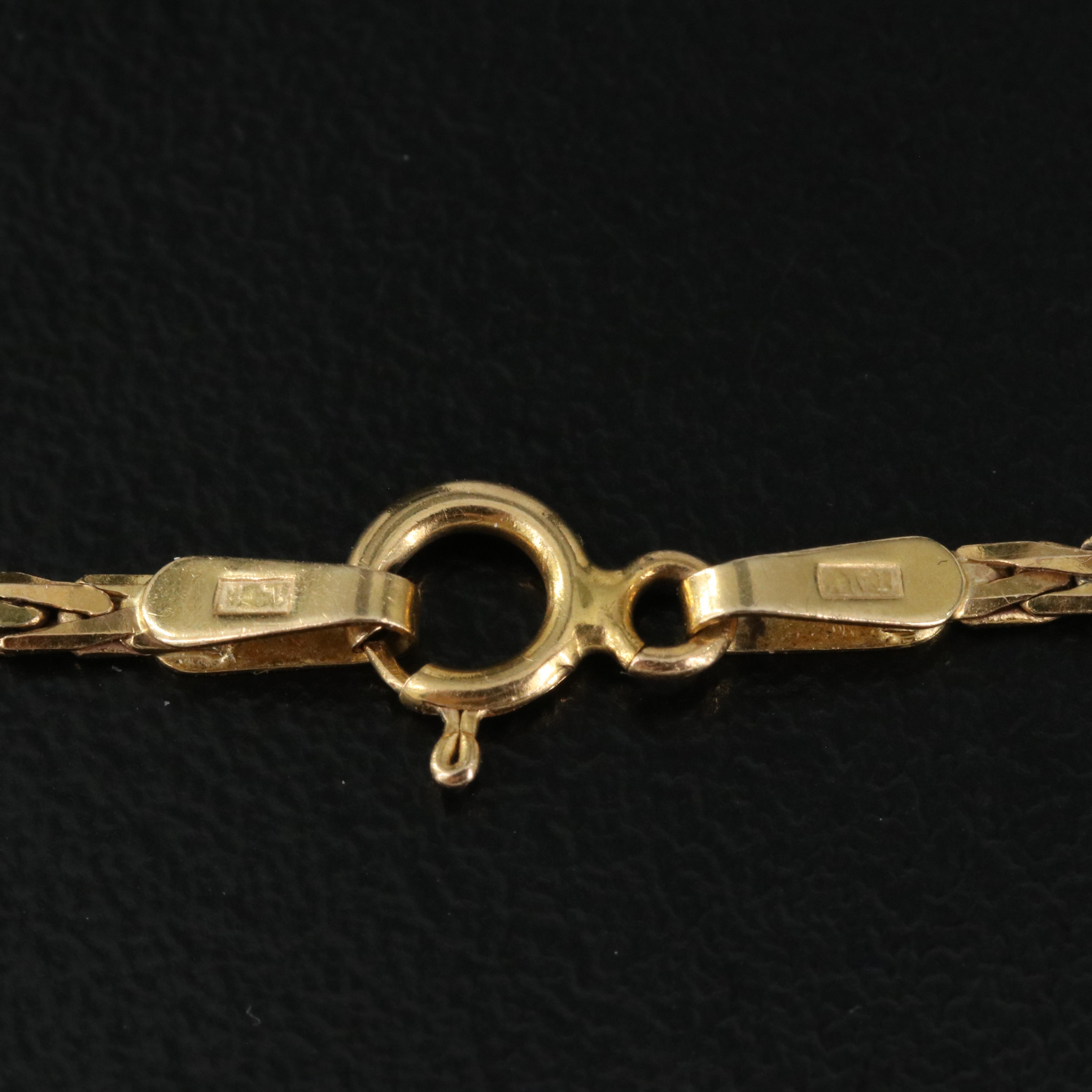 Italian 14K Wheat Style Chain