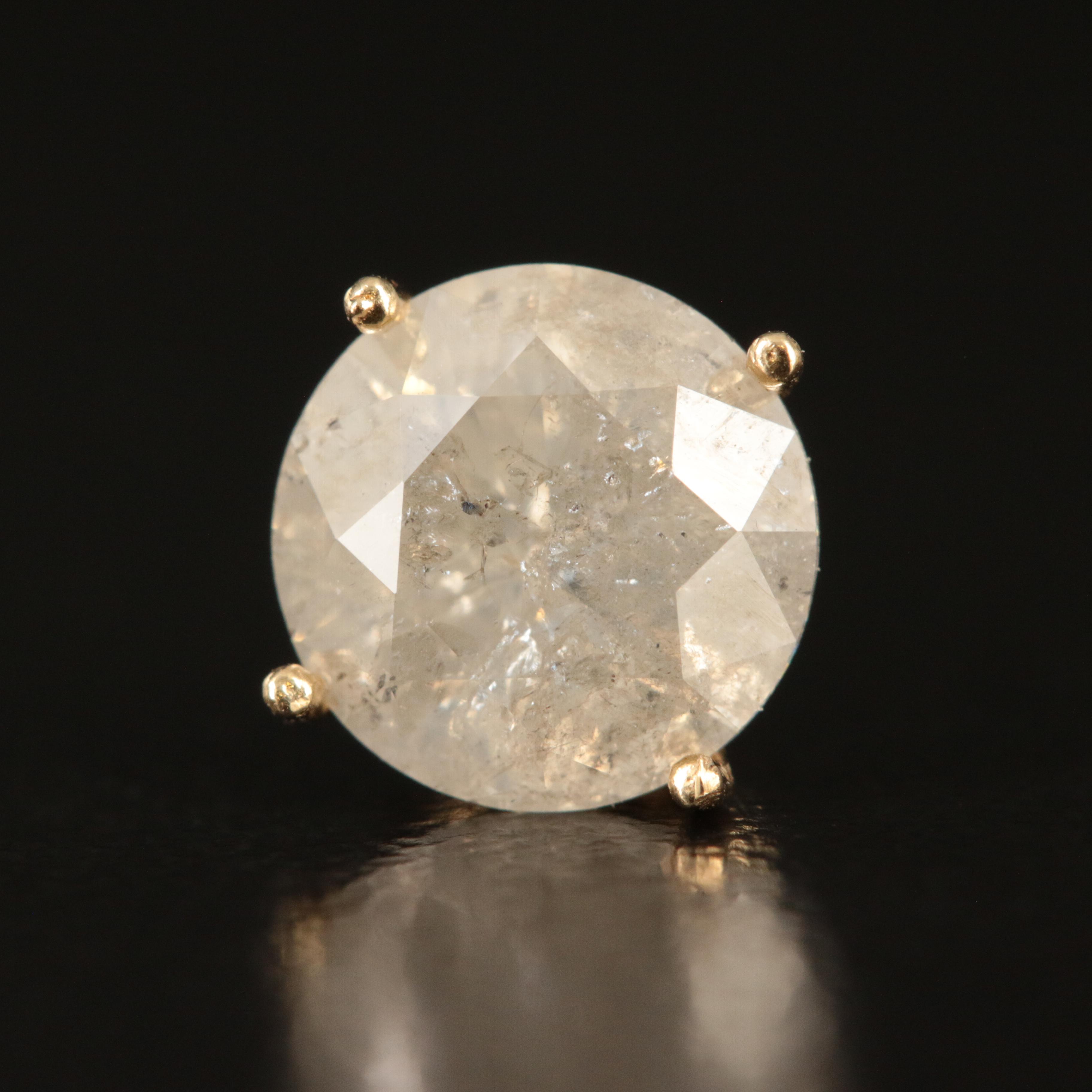 18K 2.85 CTW Diamond Stud Earrings