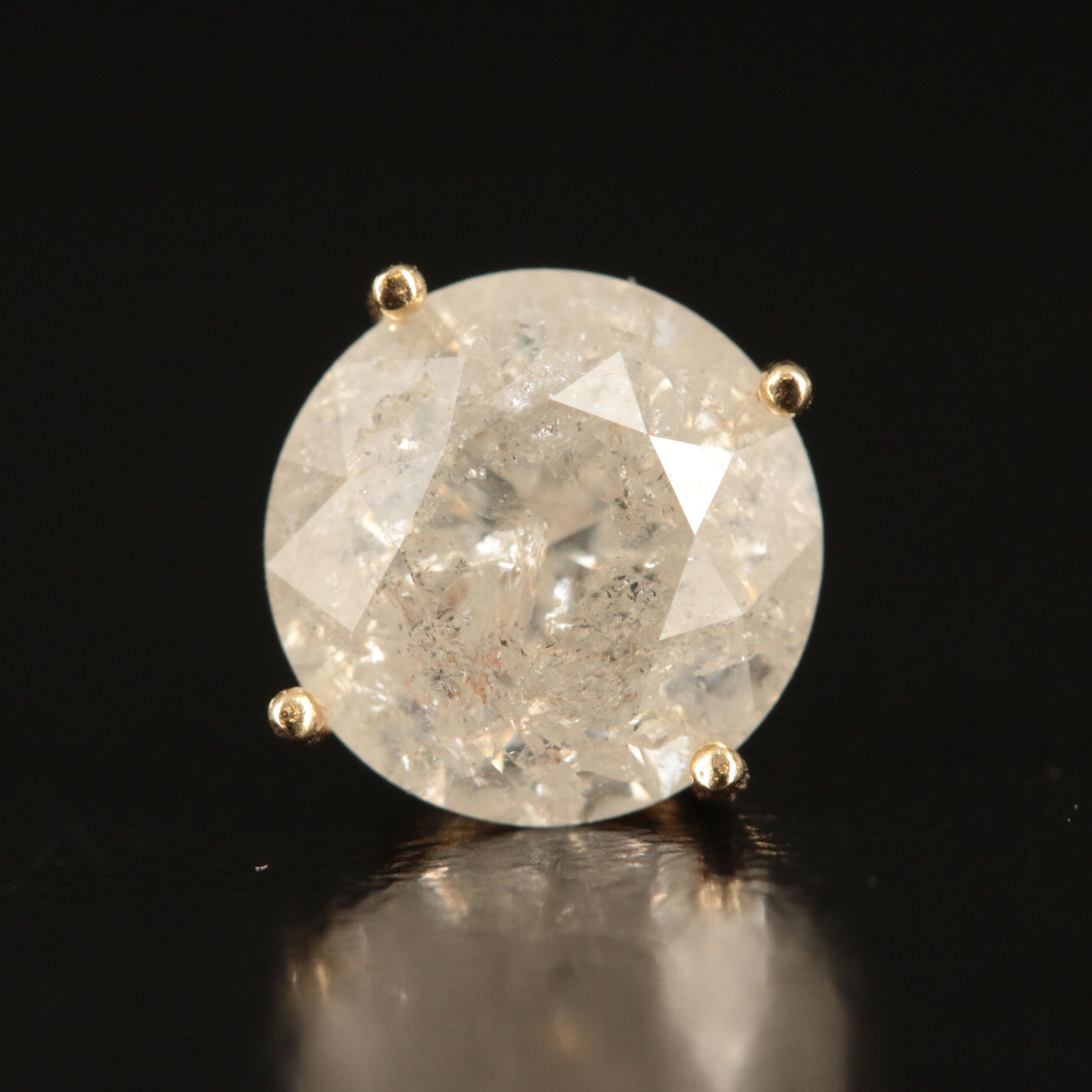 18K 2.85 CTW Diamond Stud Earrings