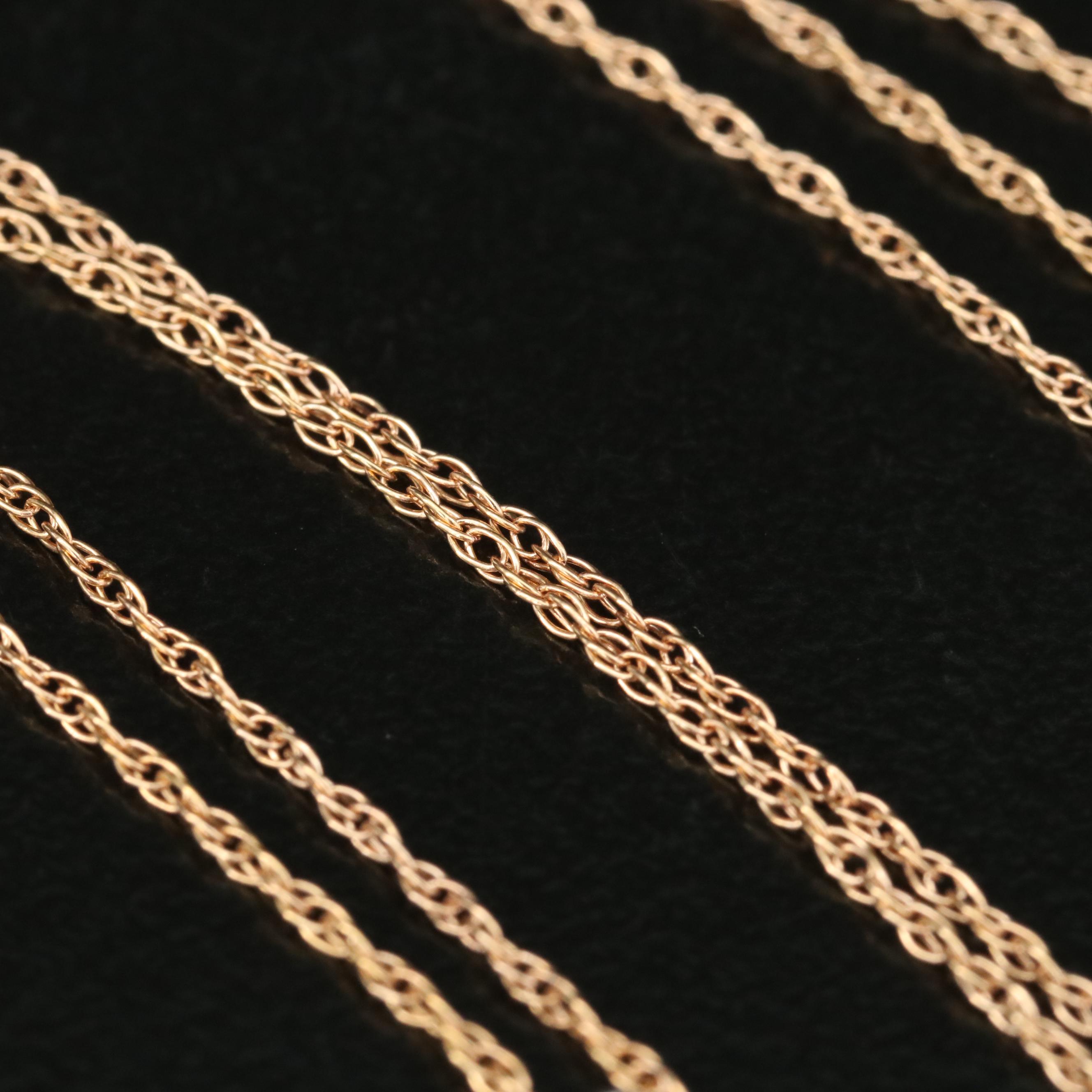 14K Rose Gold 0.31 CTW Diamond Tremble Pendant Necklace