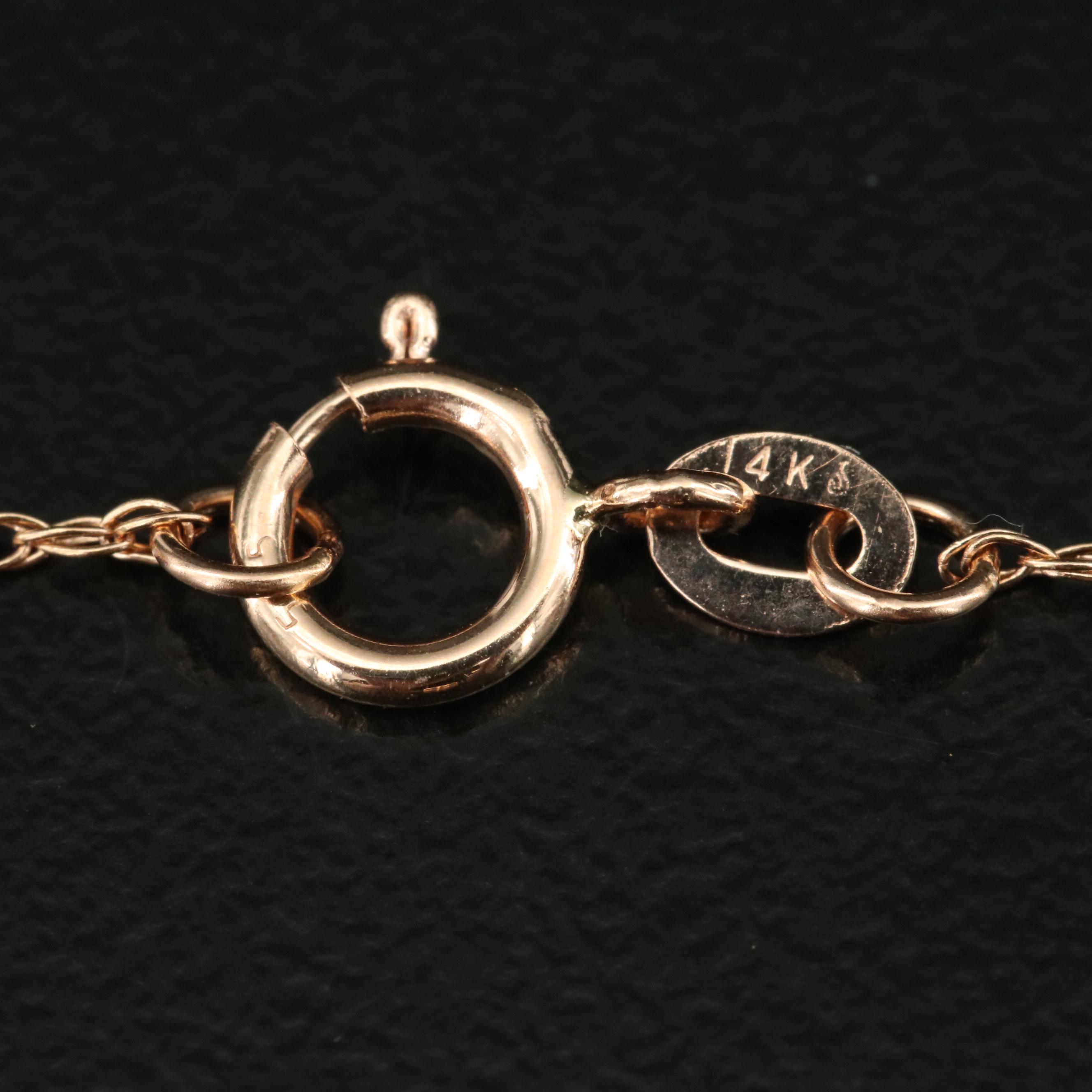 14K Rose Gold 0.31 CTW Diamond Tremble Pendant Necklace