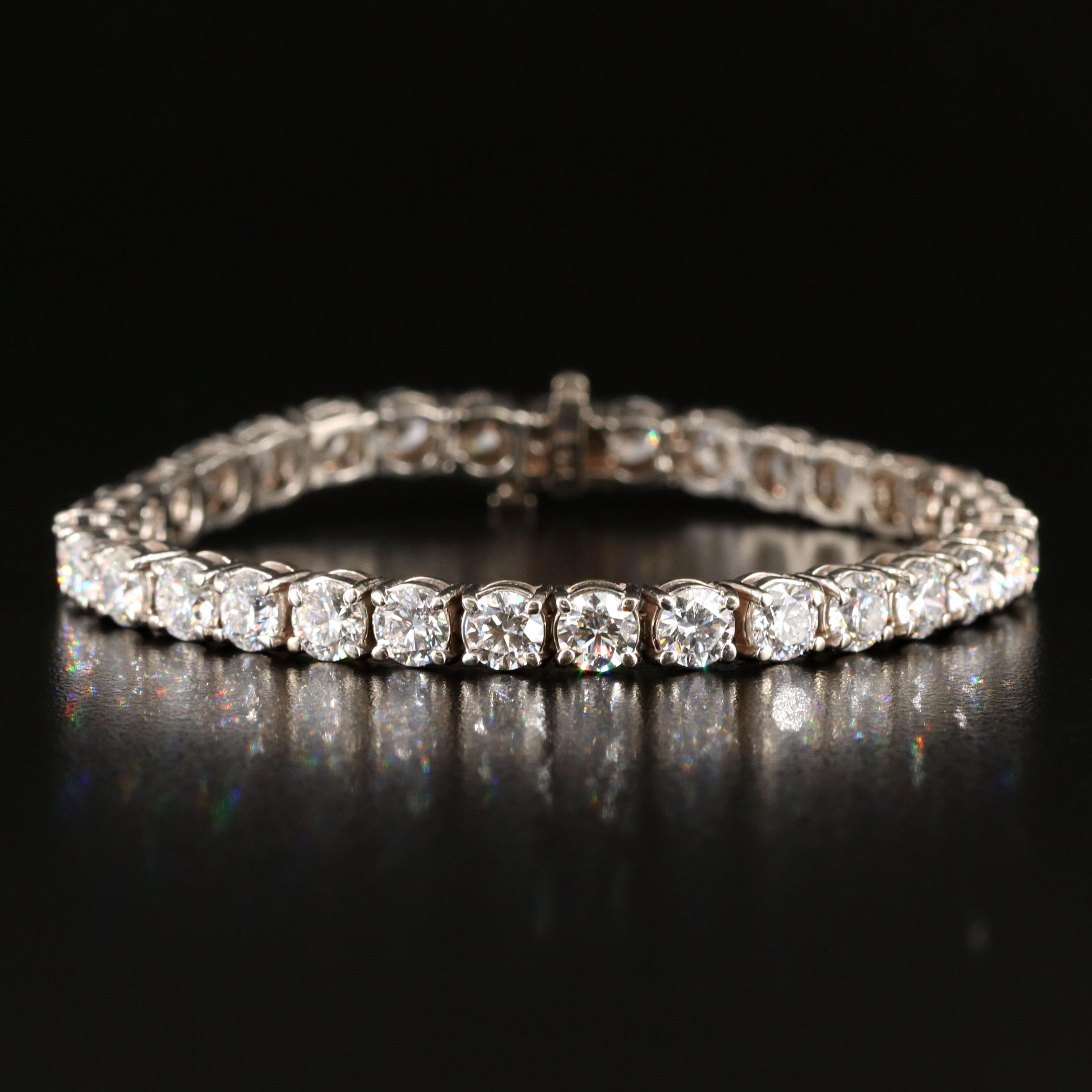 14K 14.89 CTW Lab Grown Diamond Line Bracelet