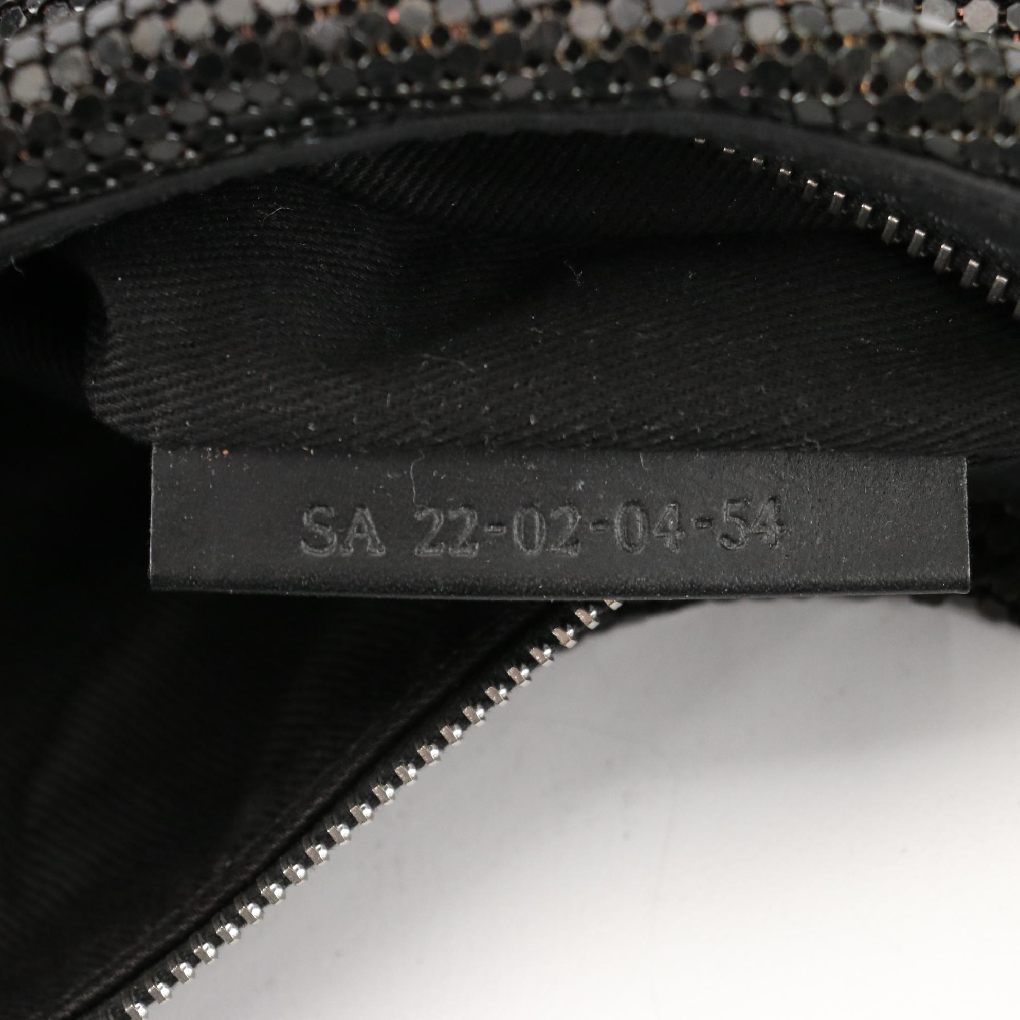 Chloé Glitter Baguette in Metal Mesh and Leather