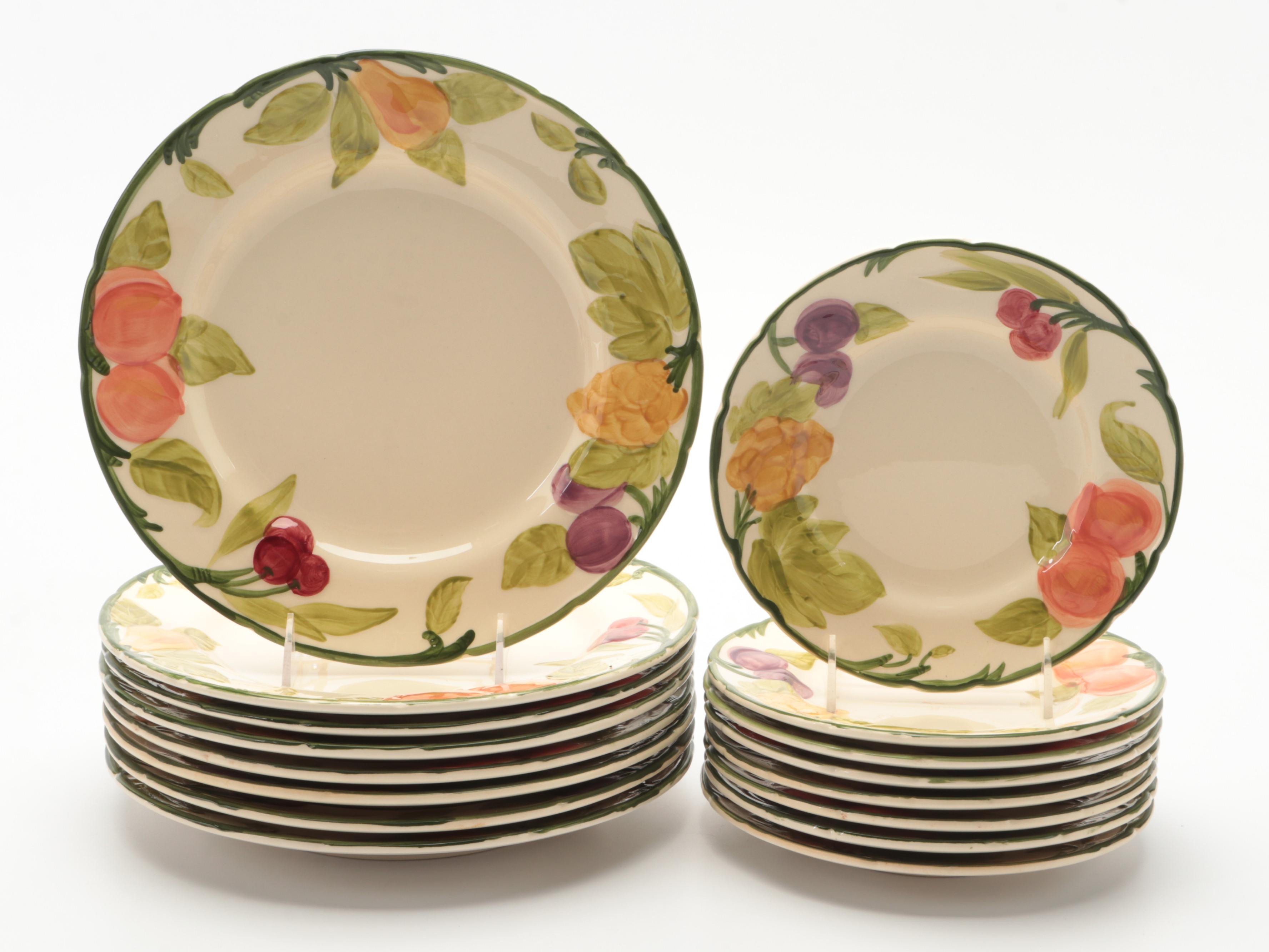 Franciscan "Fresh Fruit" Earthenware Dinnerware and Serveware, 1980-1983