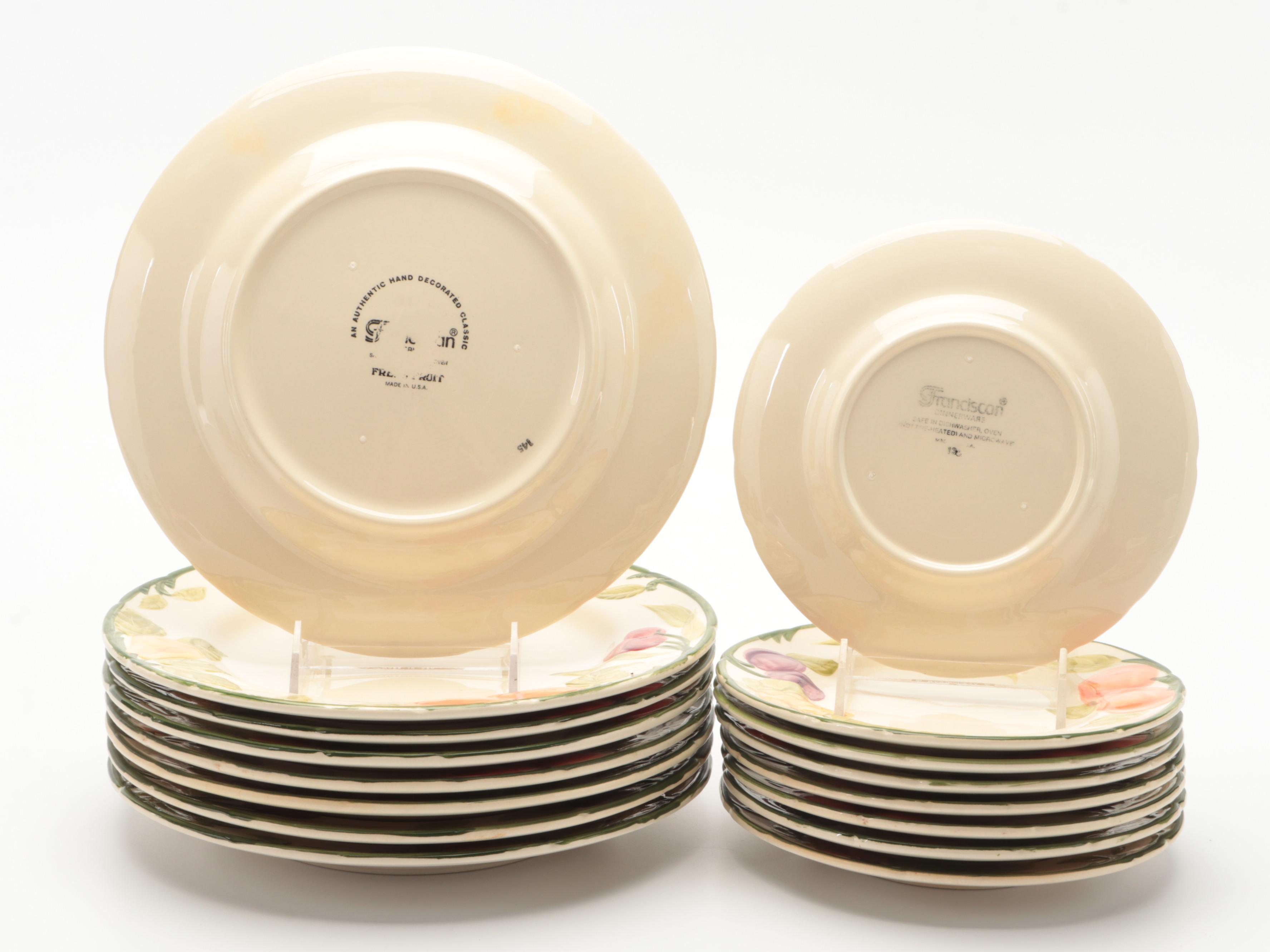 Franciscan "Fresh Fruit" Earthenware Dinnerware and Serveware, 1980-1983