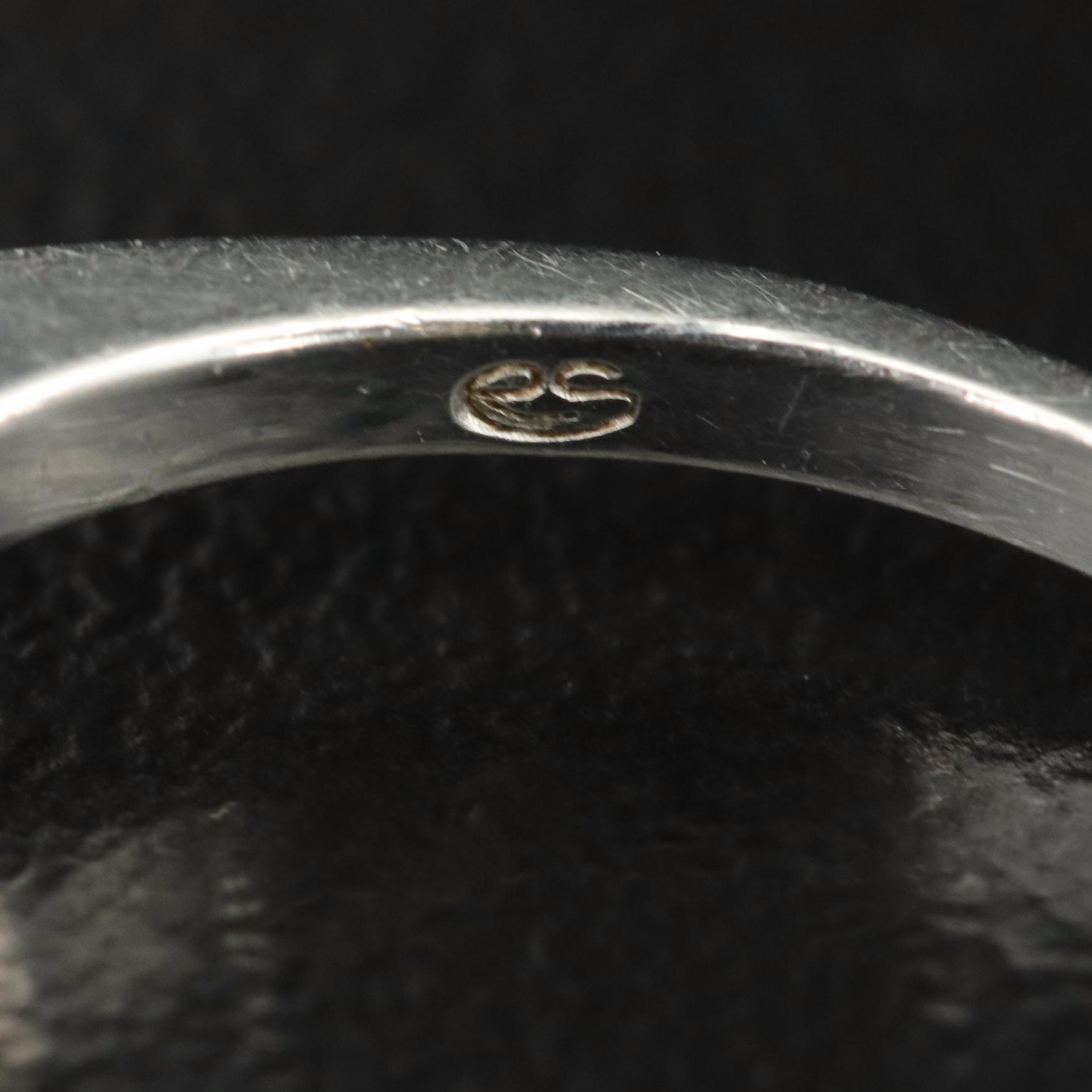 Platinum Emerald and Diamond Ring