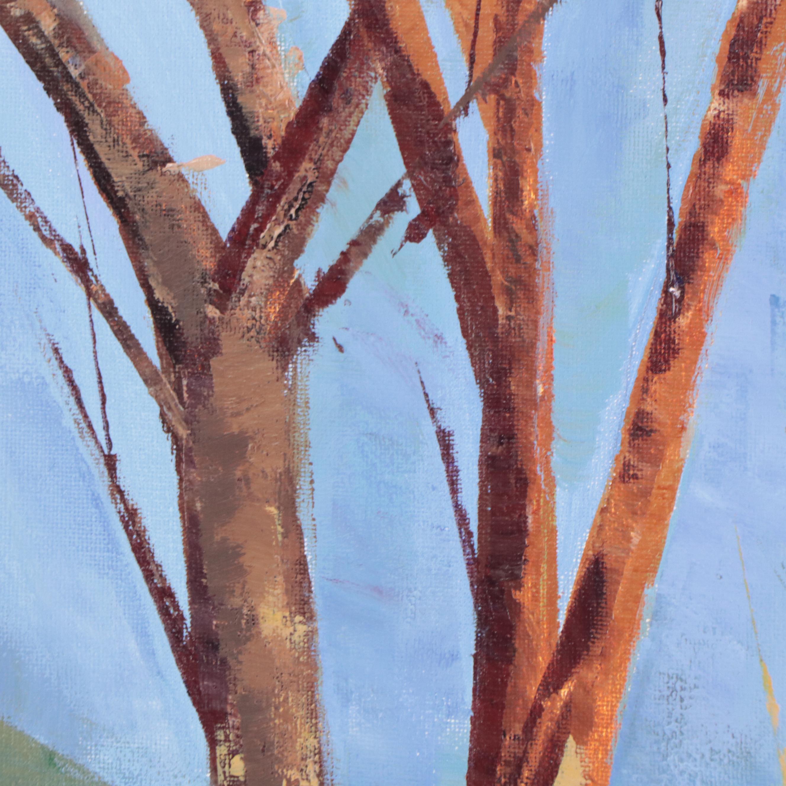 Sanna Acrylic Painting "Quiet Wisdom," 2022