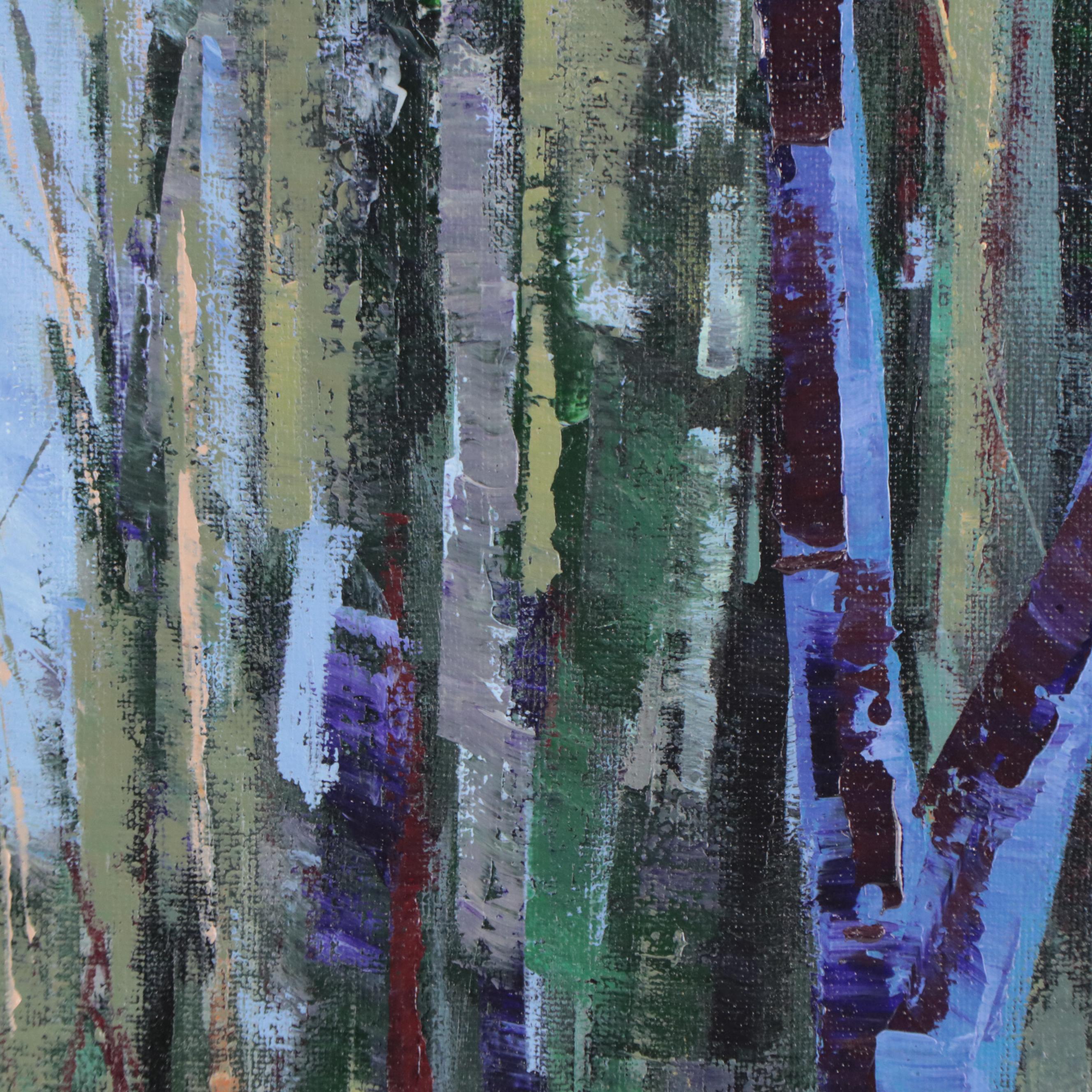 Sanna Acrylic Painting "Quiet Wisdom," 2022