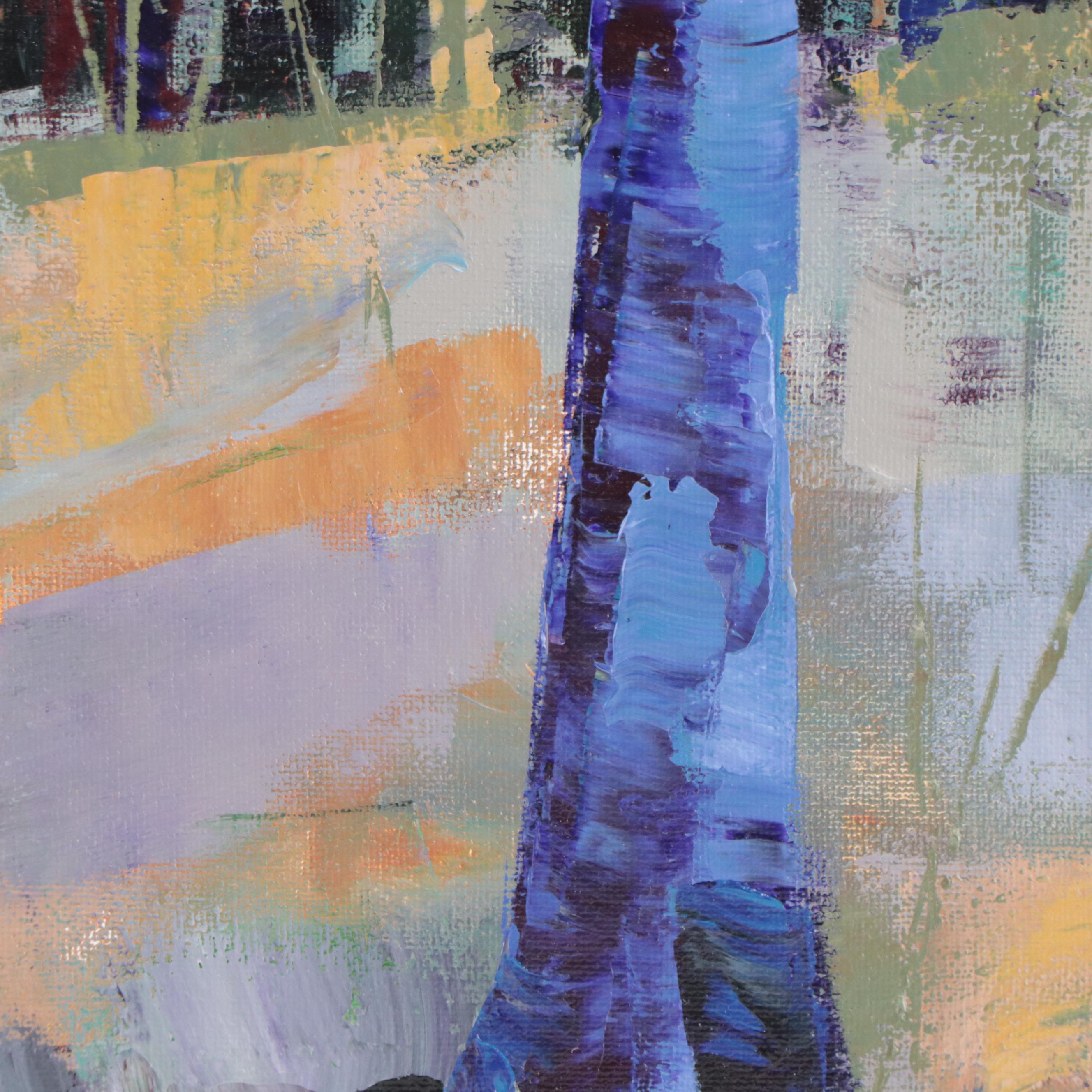 Sanna Acrylic Painting "Quiet Wisdom," 2022