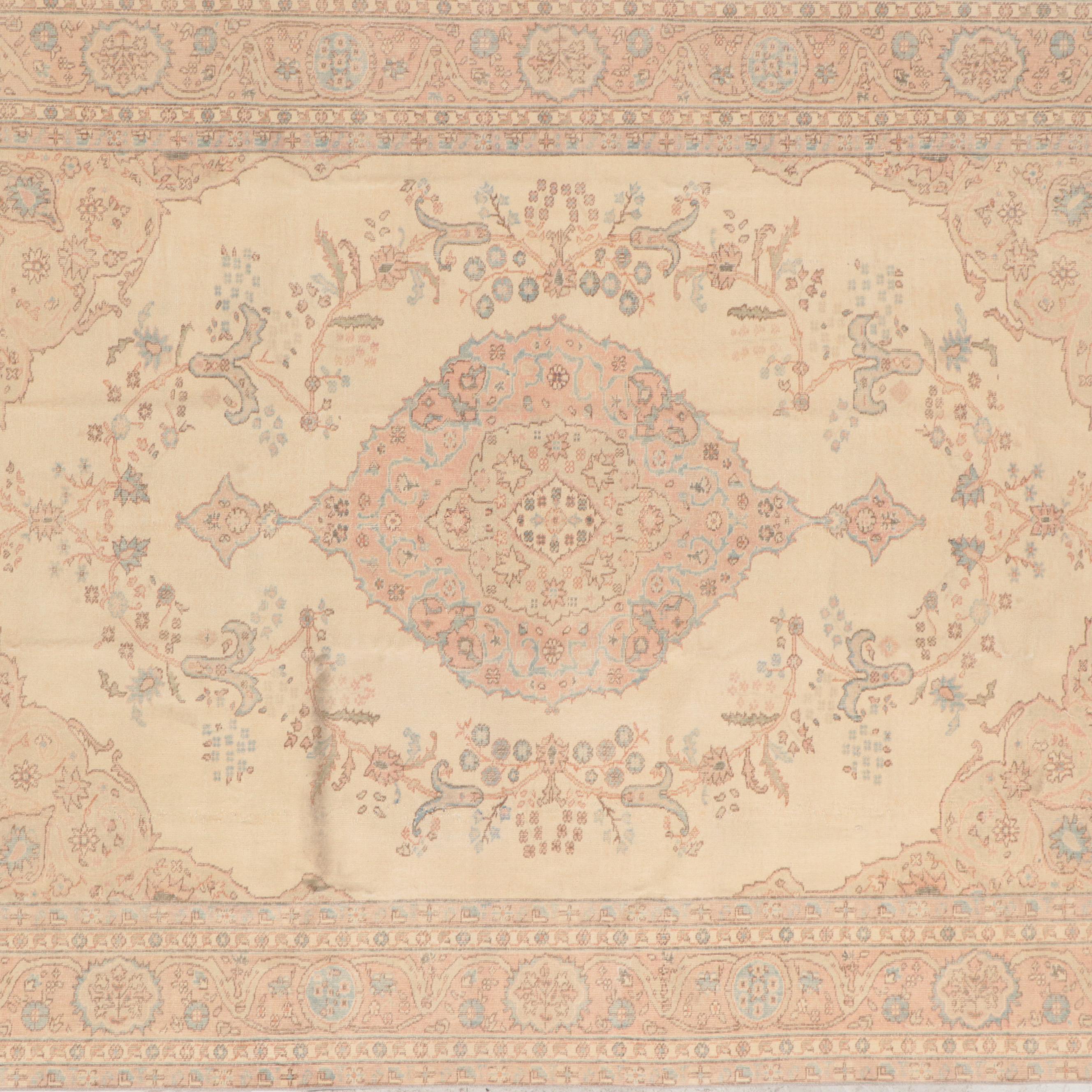 7'10 x 10'8 Hand-Knotted Persian Kerman Area Rug