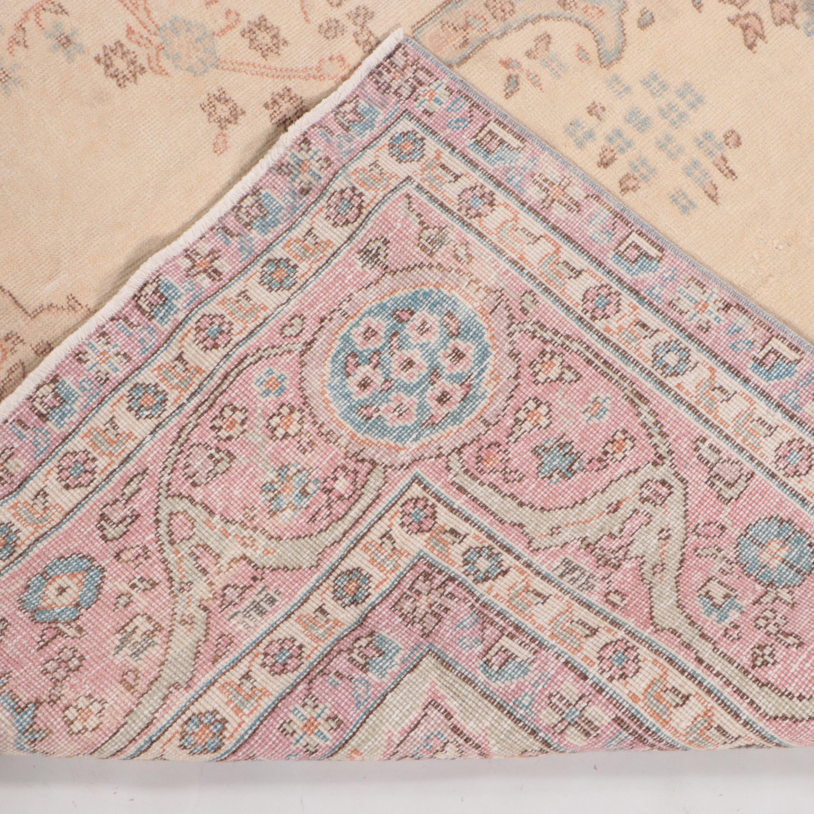 7'10 x 10'8 Hand-Knotted Persian Kerman Area Rug