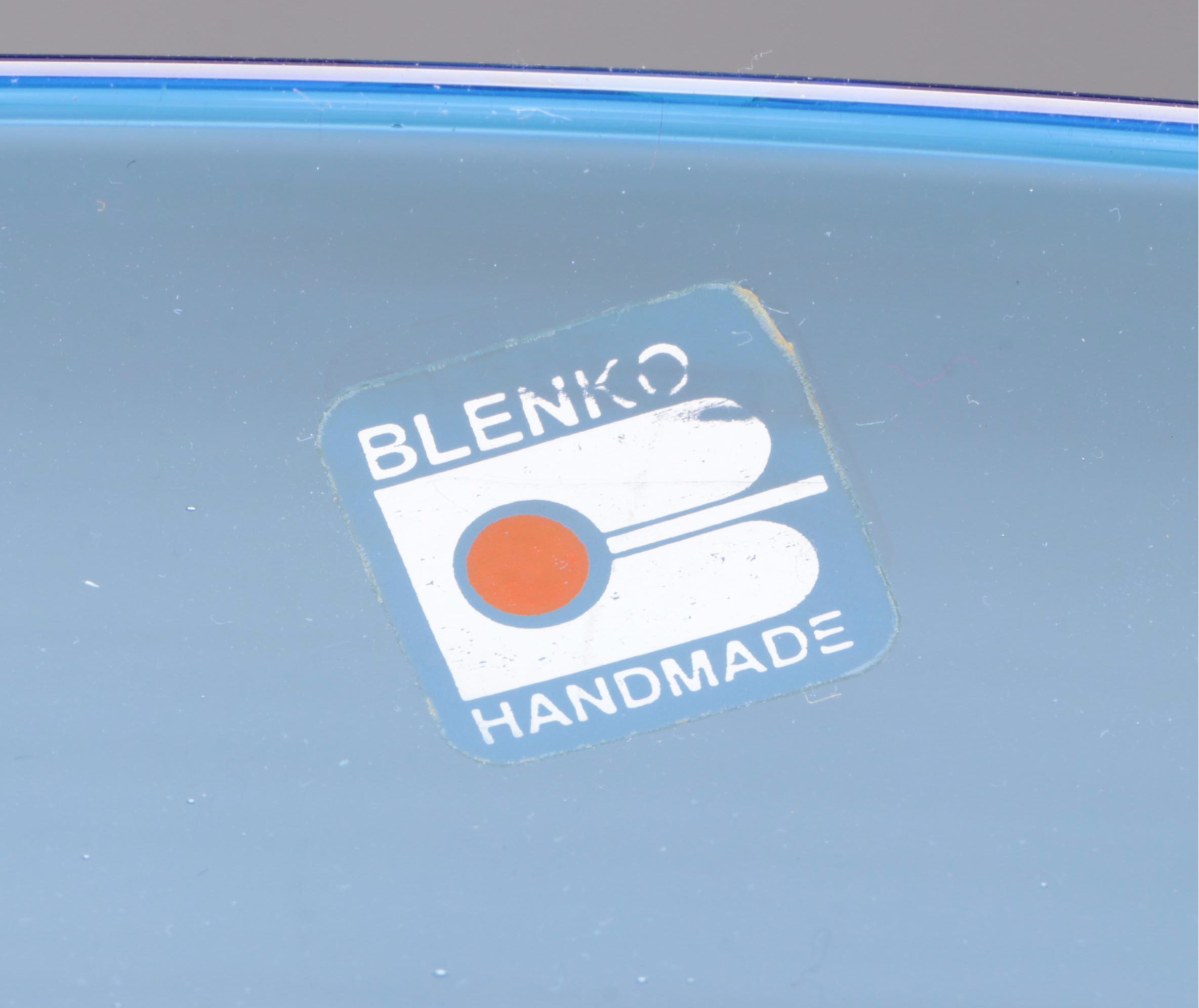 Blenko Blown Glass Pedestal Bowl, Late 20th Century