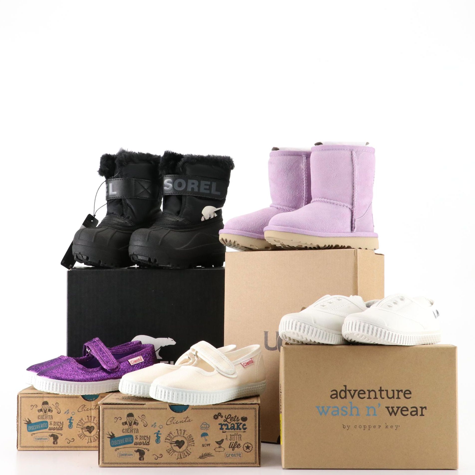 Girls' Sorel Snow Commander Boots, Ugg Boots, Cienta Mary Jane Sneakers and More