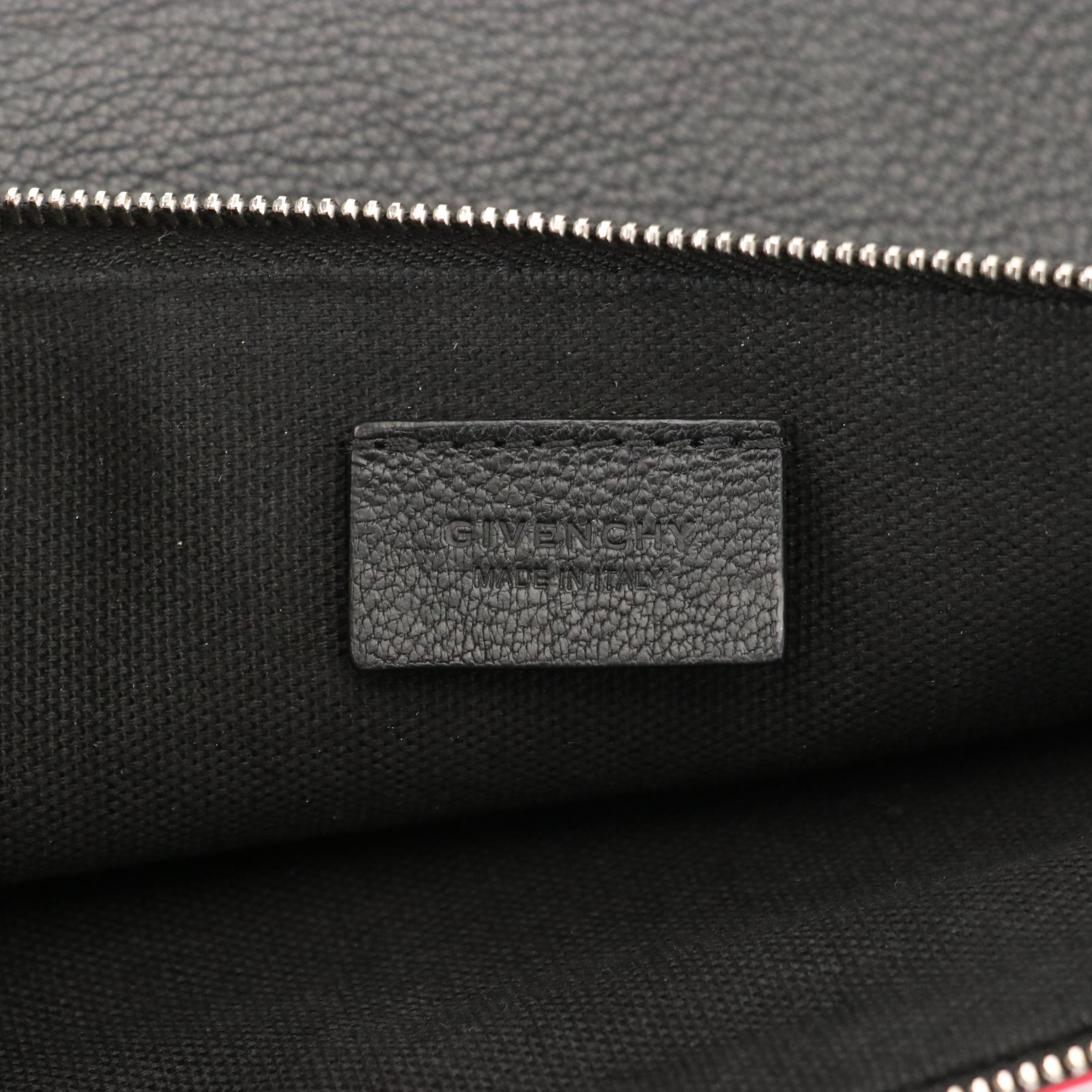 Givenchy Antigona Pouch Leather with Patent Trim