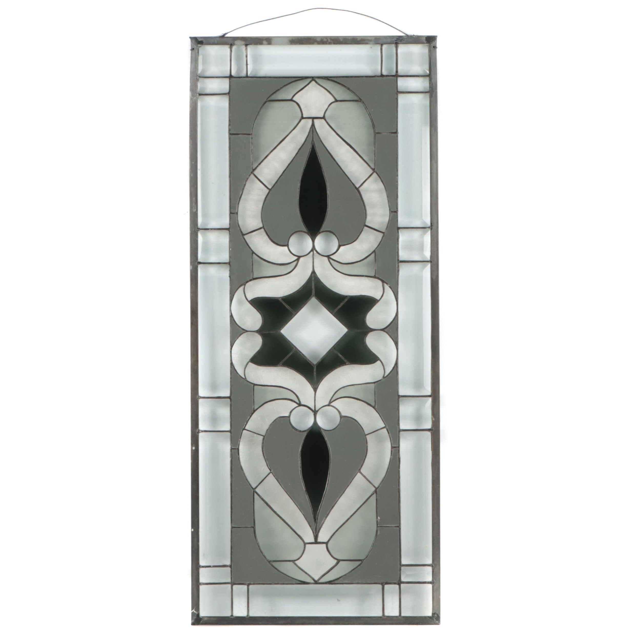 Art Nouveau Style Stained Glass Wall Hanging