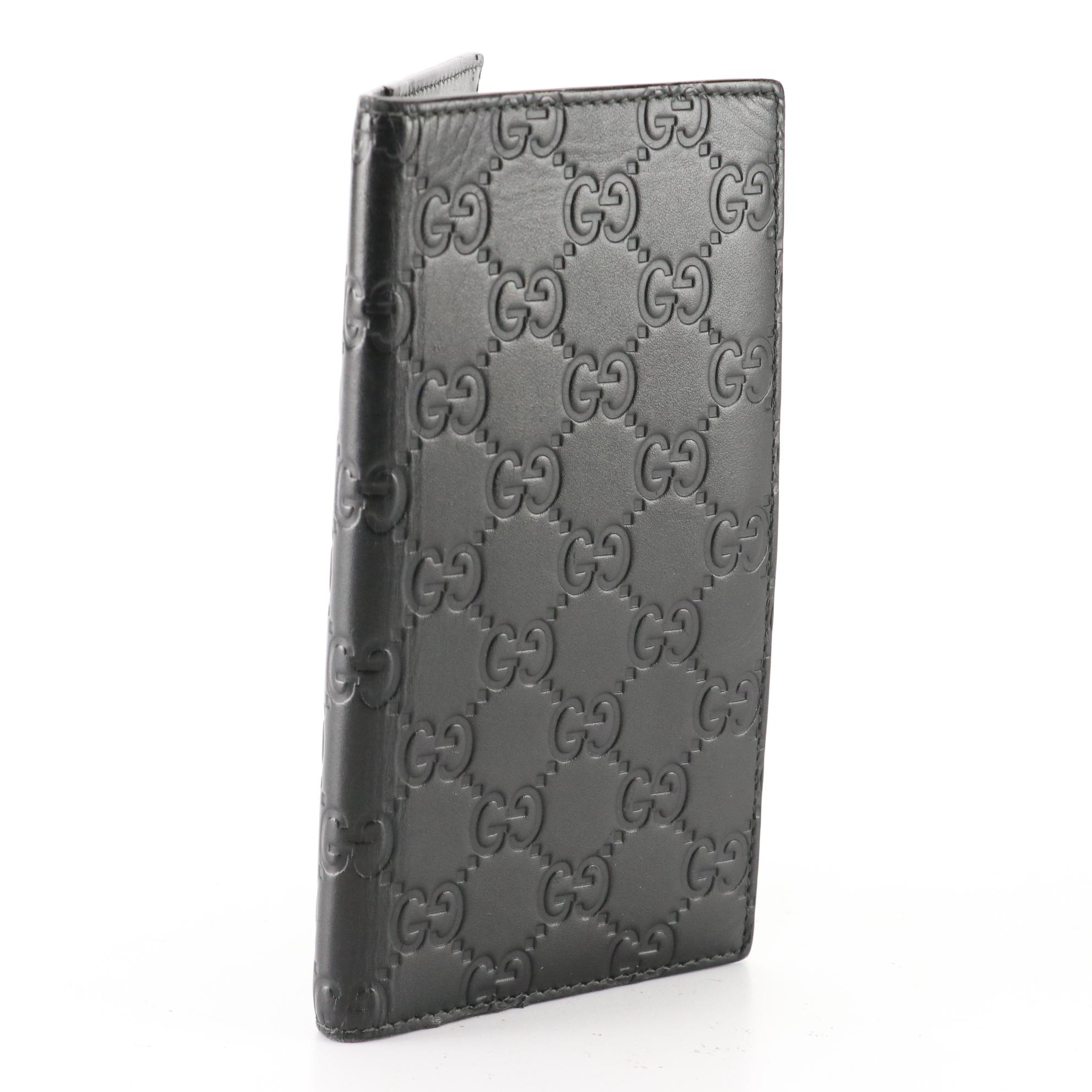Gucci Checkbook Wallet in GG Embossed Leather