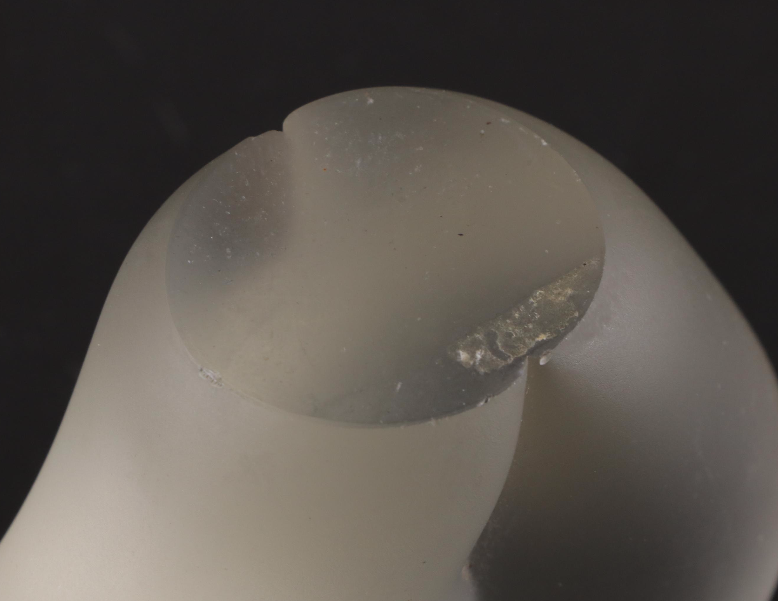 Frosted Glass Polar Bear Figurine and Globe