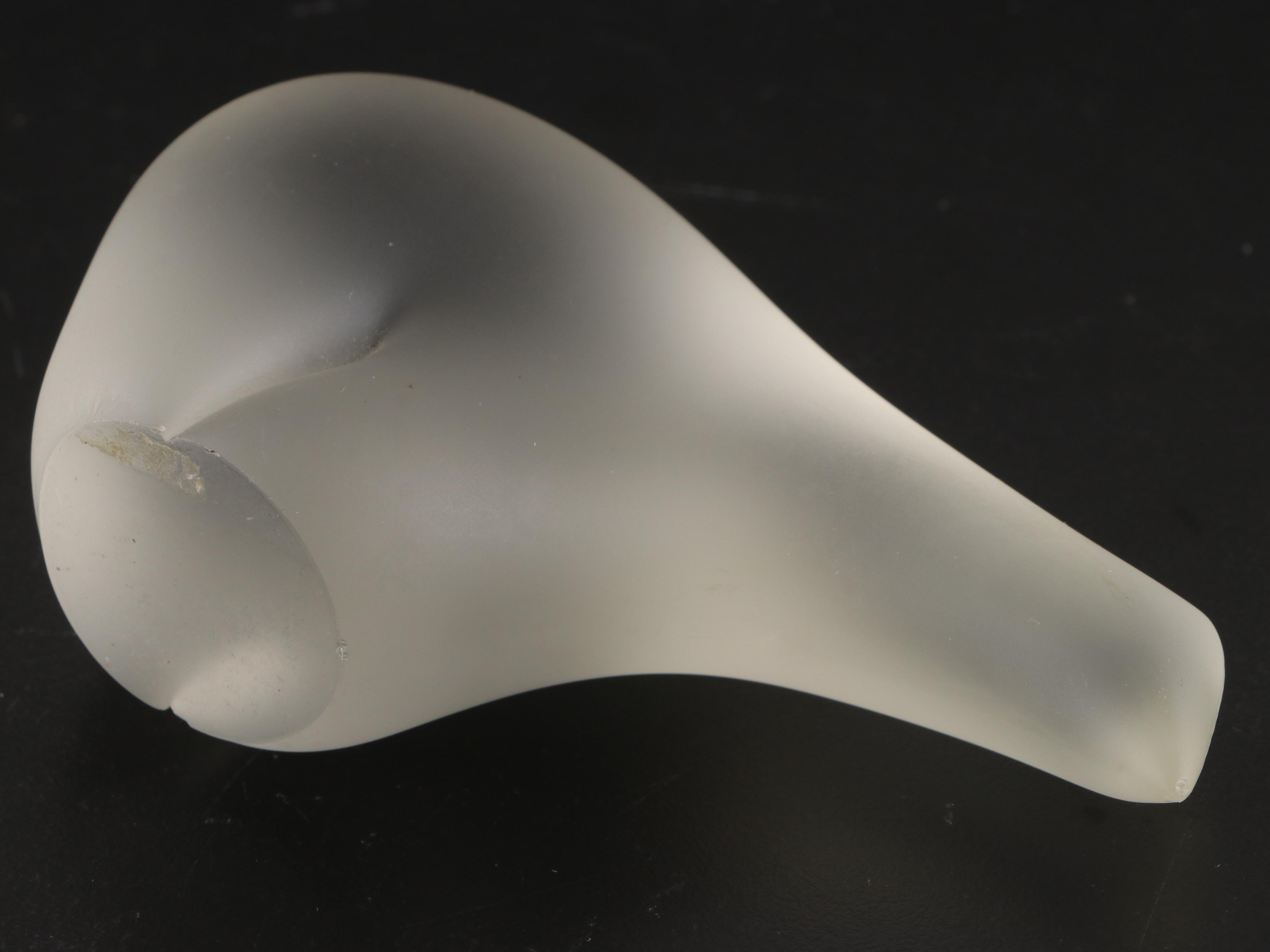 Frosted Glass Polar Bear Figurine and Globe