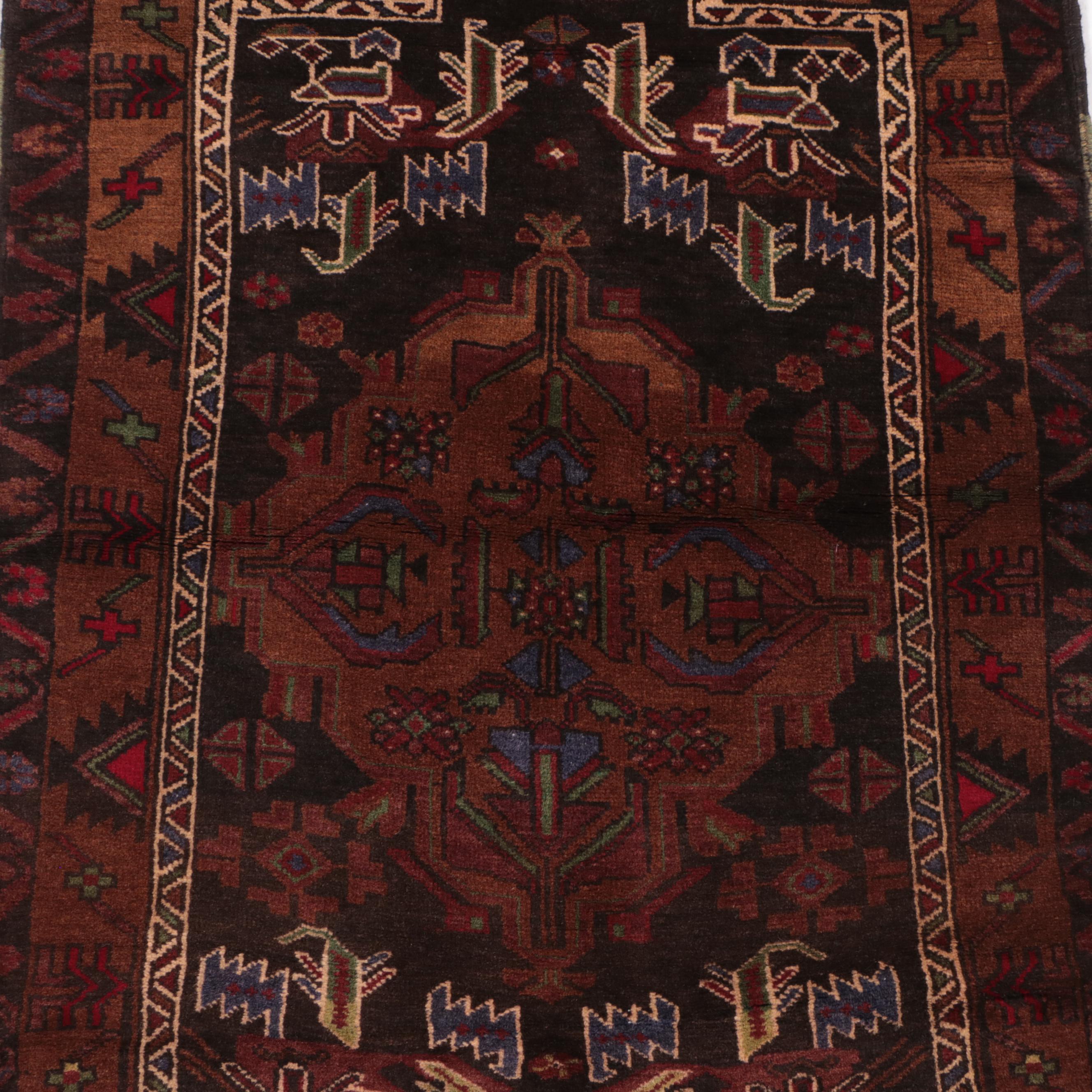 2'8 x 4'2 Hand-Knotted Afghan Baluch Prayer Rug
