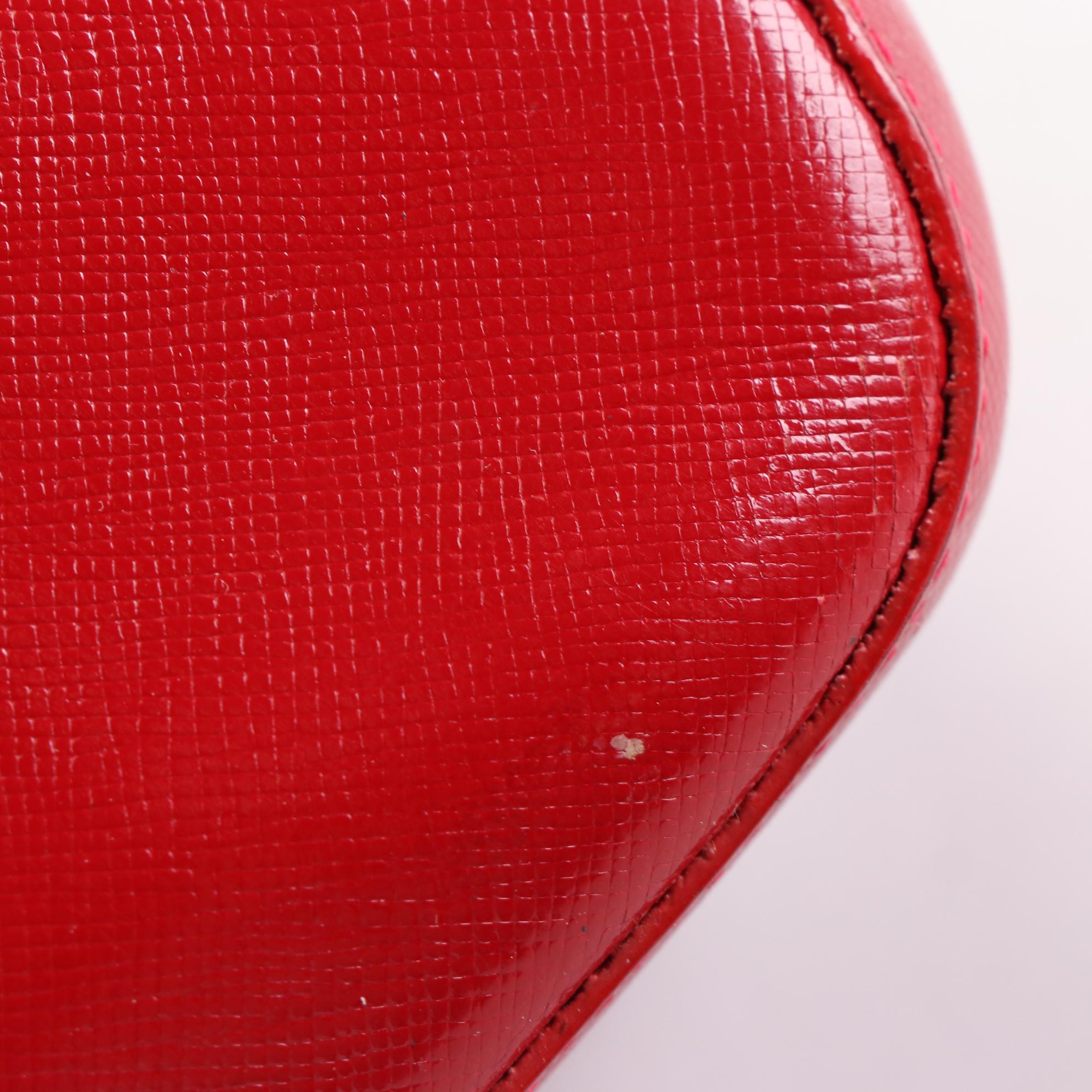 Burberry Tote in Haymarket Check Canvas and Red Cross Grain Textured Leather