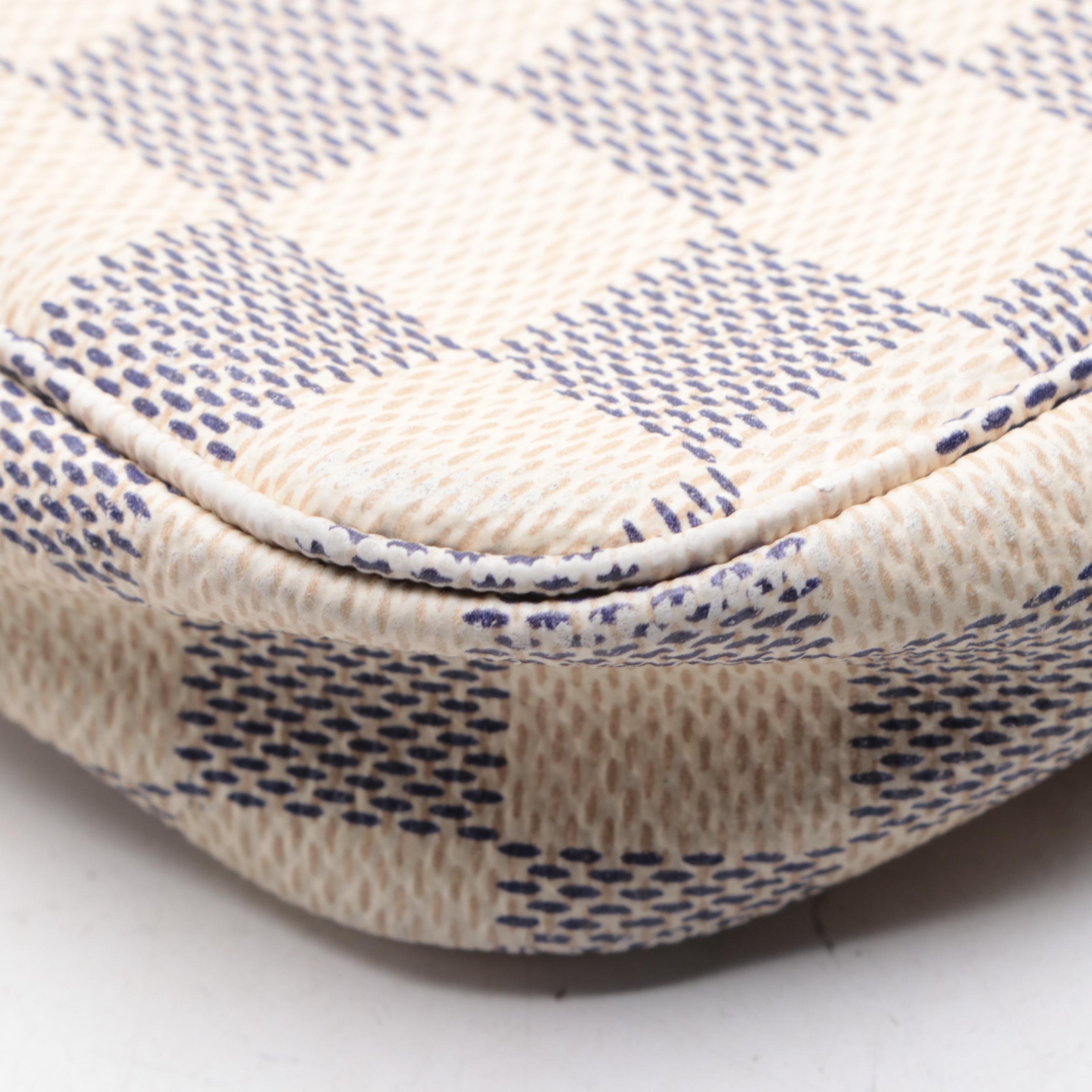 Louis Vuitton Mini Pochette Accessoires in Damier Azur Canvas