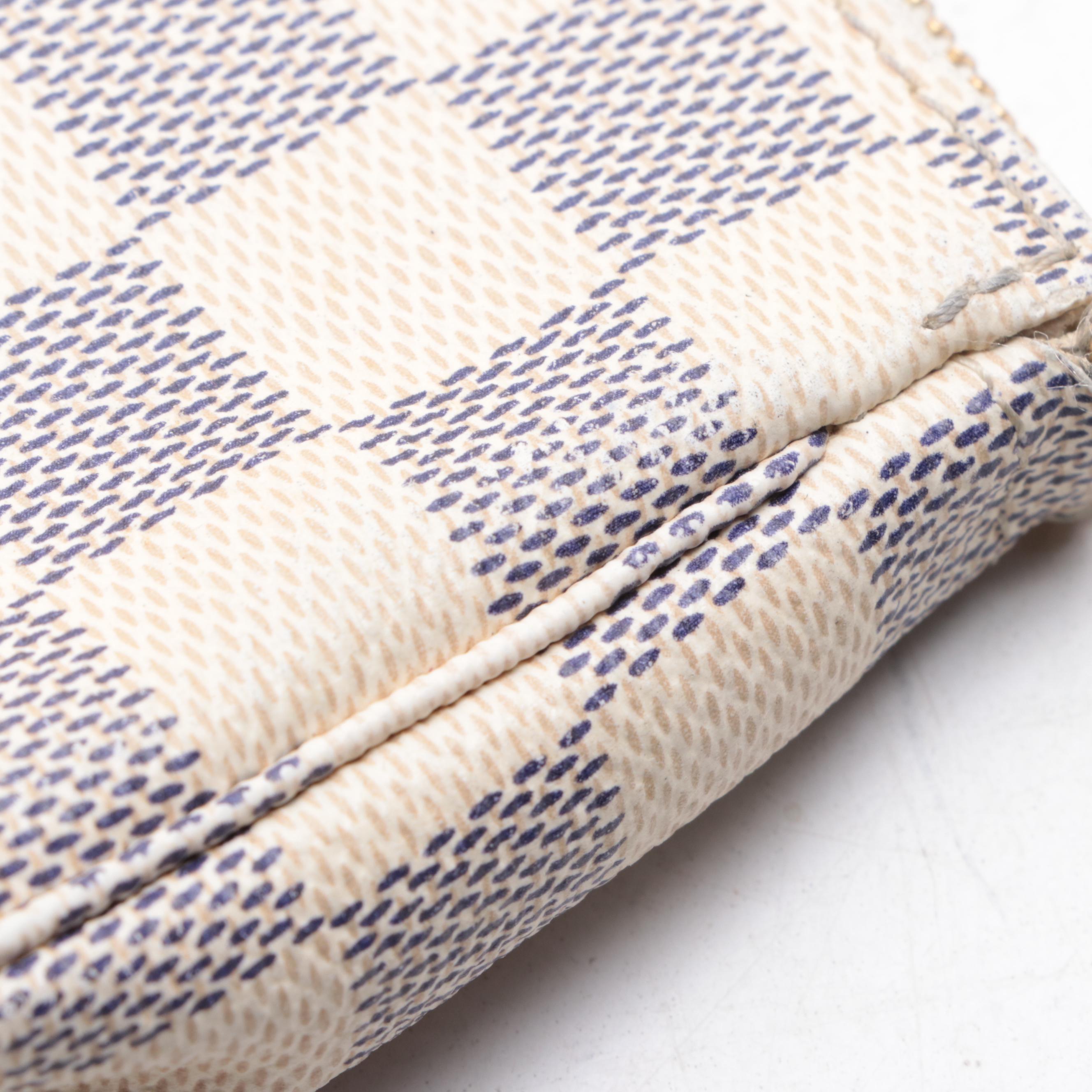 Louis Vuitton Mini Pochette Accessoires in Damier Azur Canvas