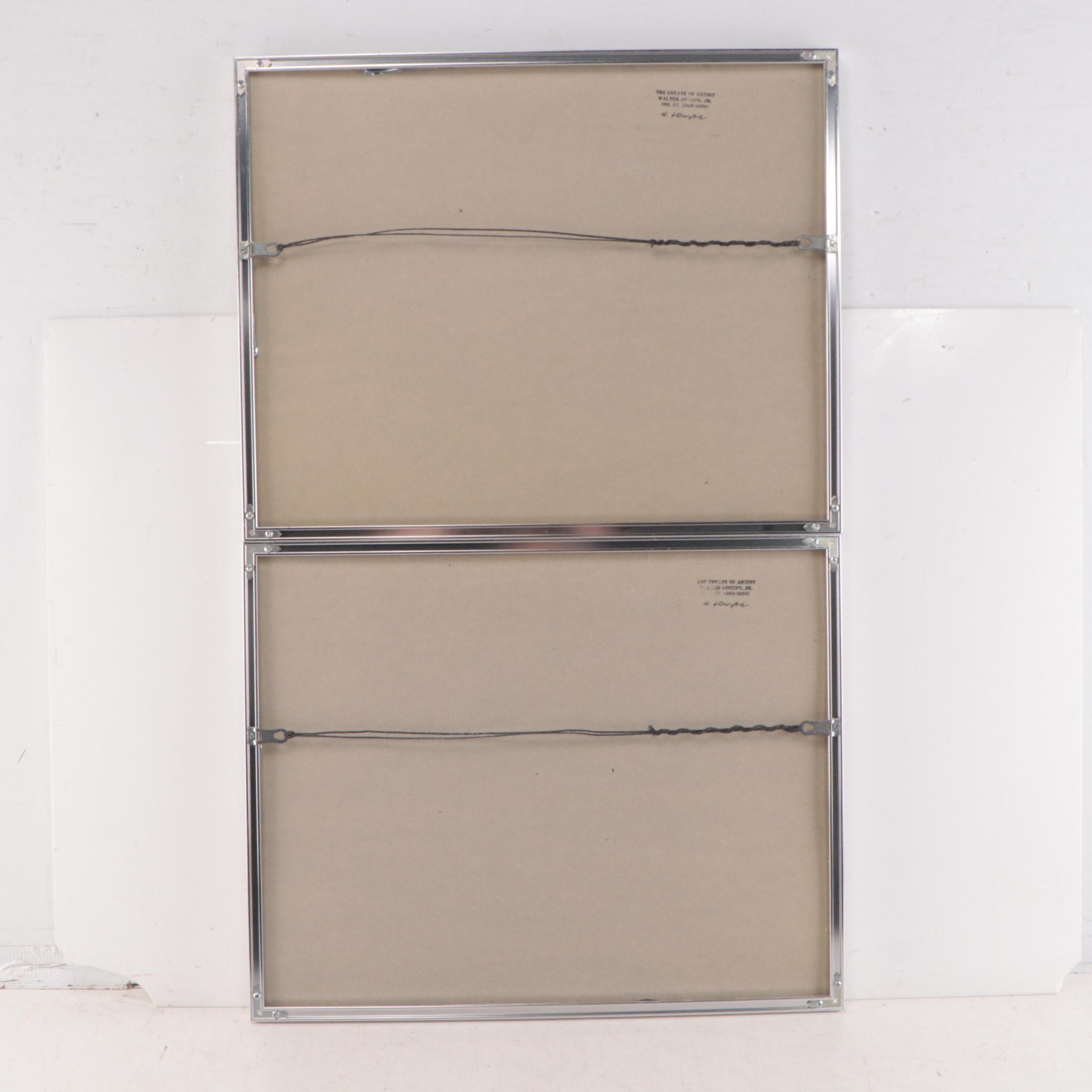 Walter Stomps Pen and Ink Equestrian Drawings, Circa 1961