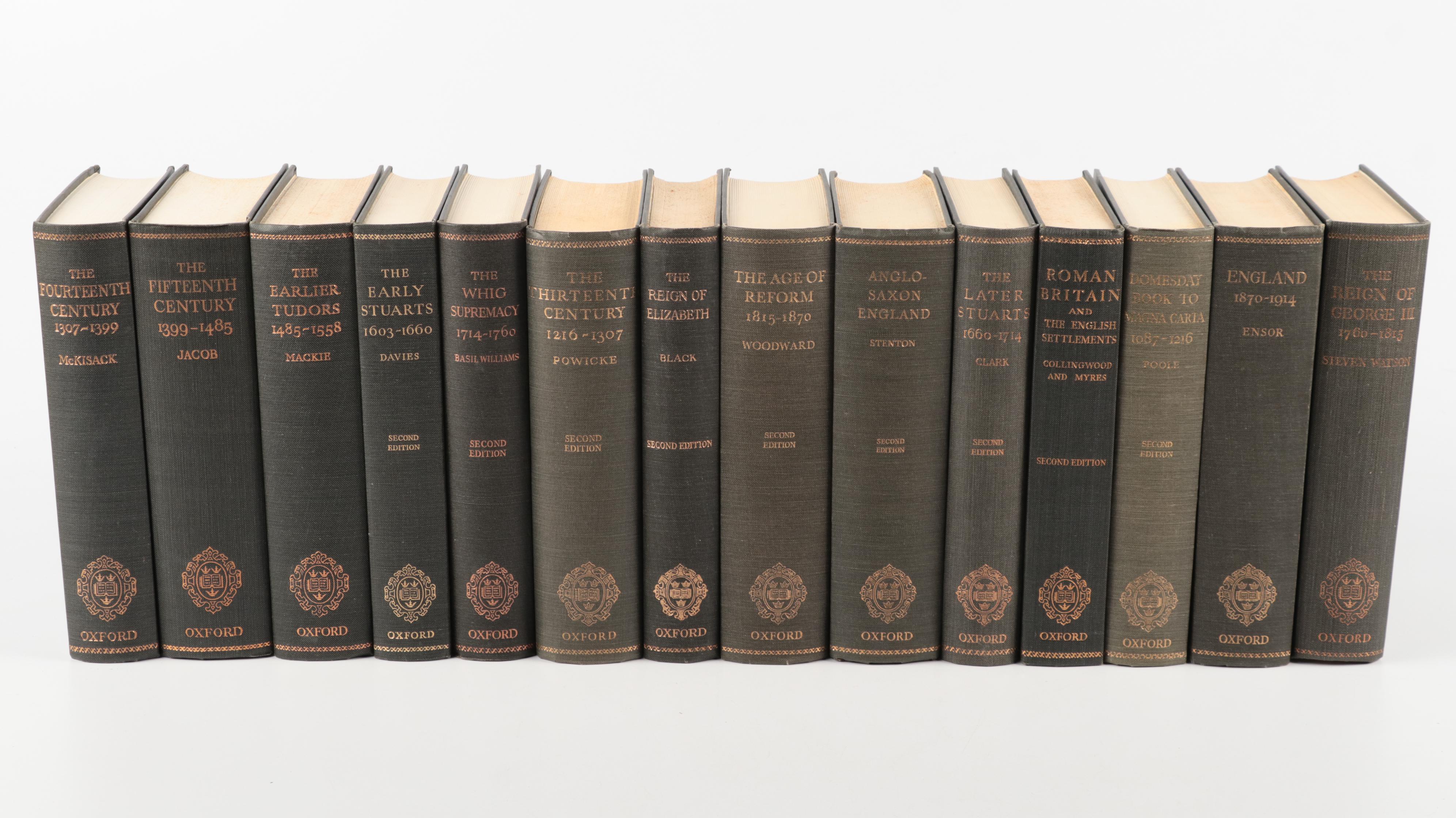 "The Oxford History of England" Fourteen-Volume Set Edited by Sir George Clark