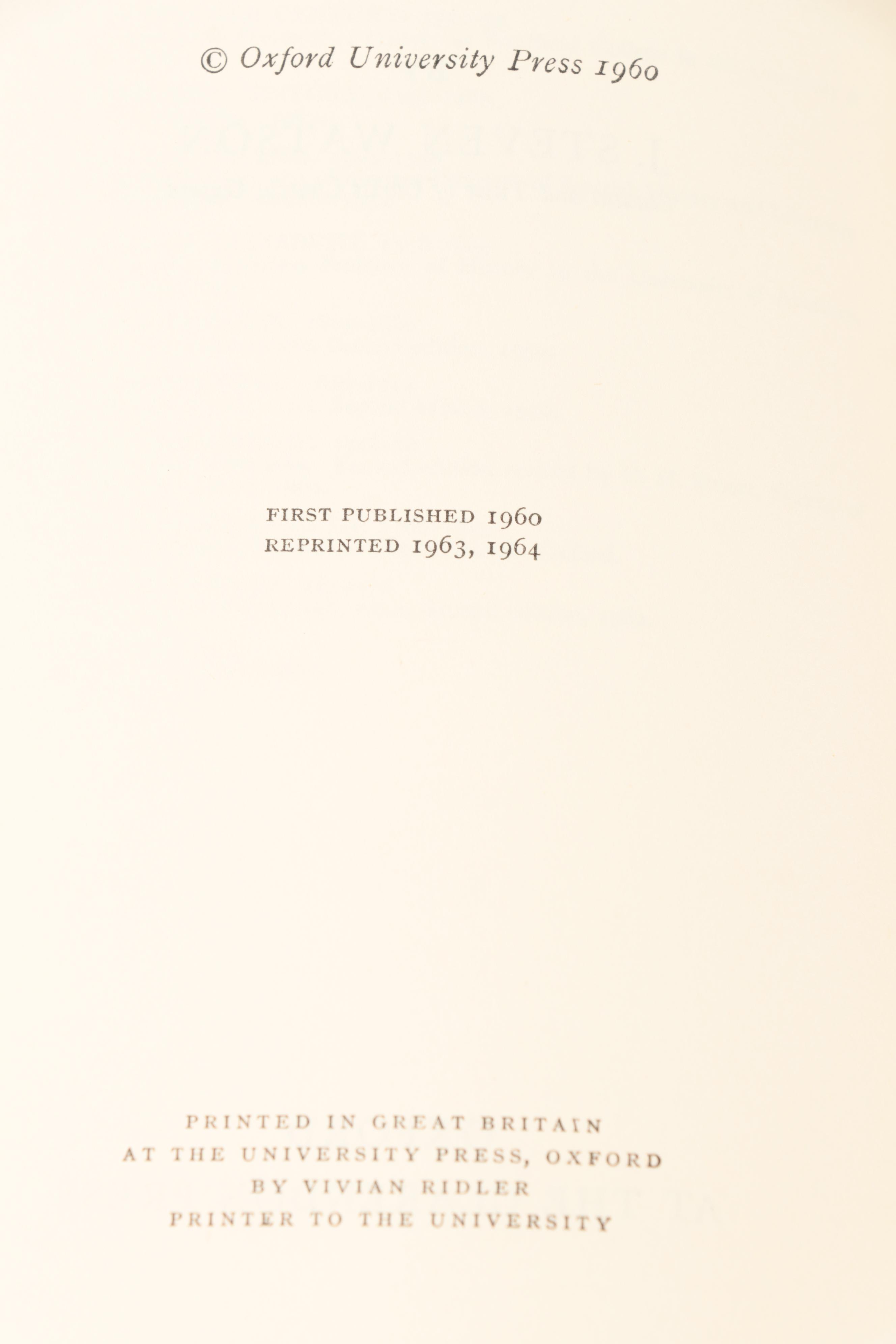 "The Oxford History of England" Fourteen-Volume Set Edited by Sir George Clark