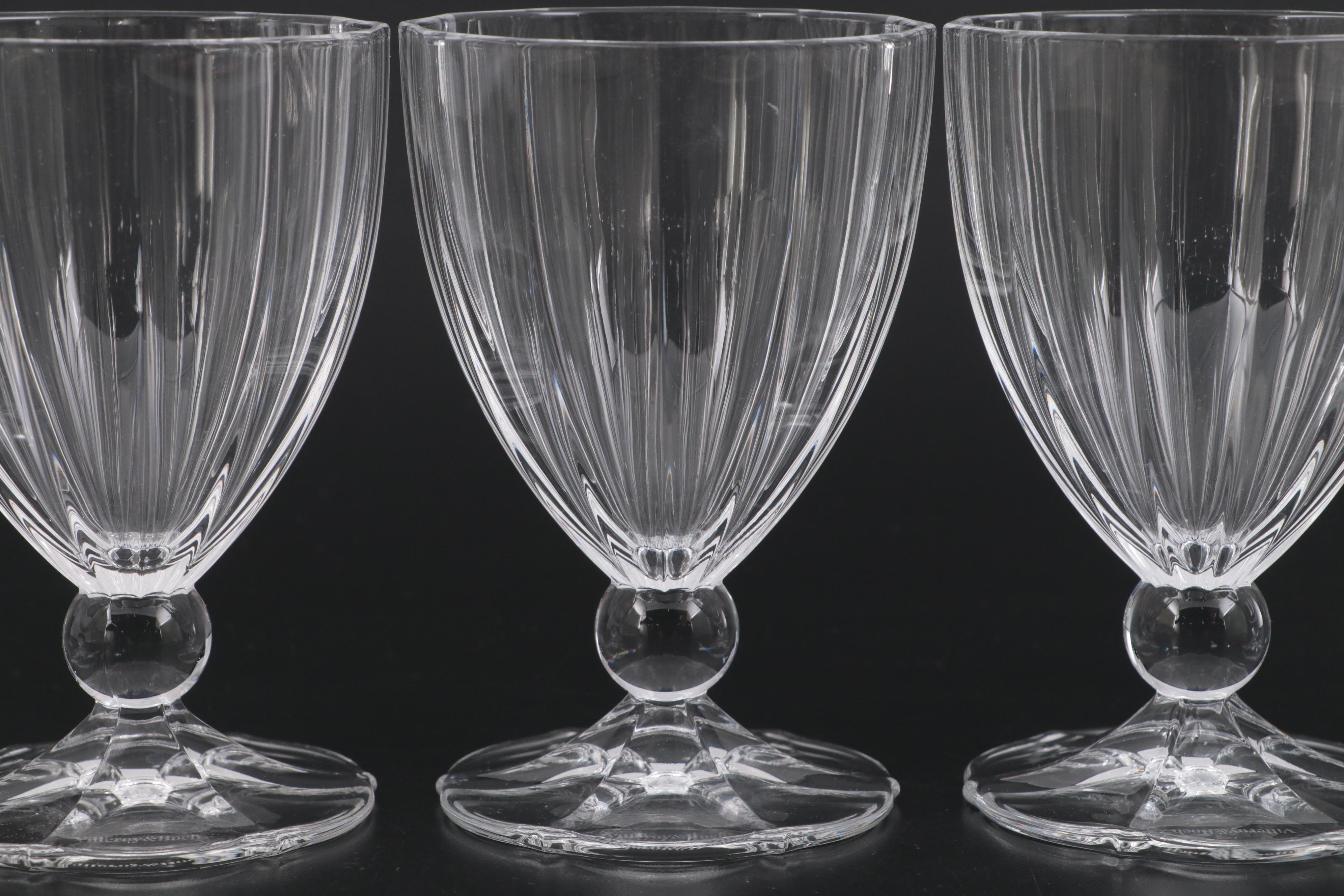 Villeroy & Boch "My Garden" Crystal Claret Wine Glasses, 2007-2012