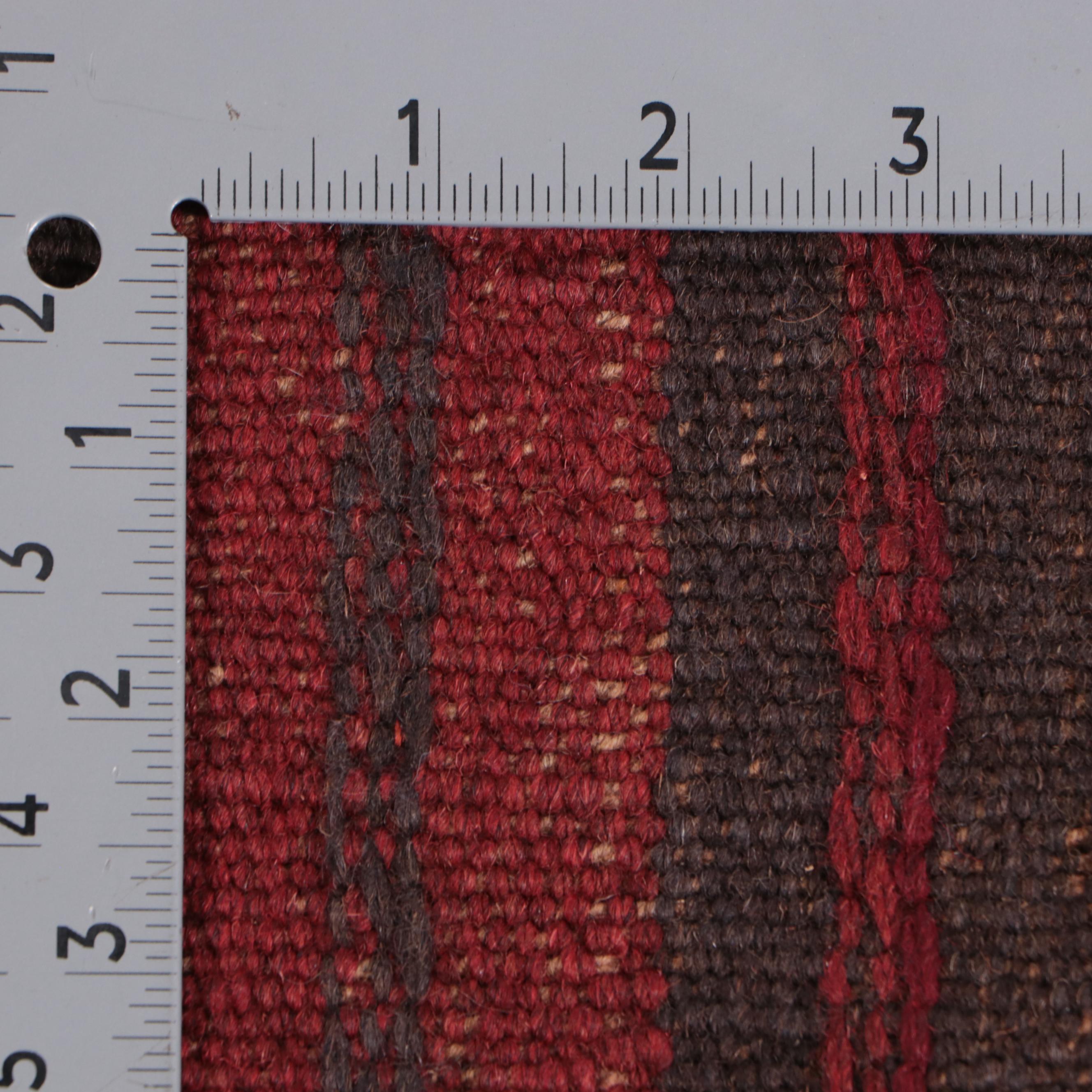 1'11 x 8' Hand-Knotted Afghan Baluch Mixed Technique Carpet Runner