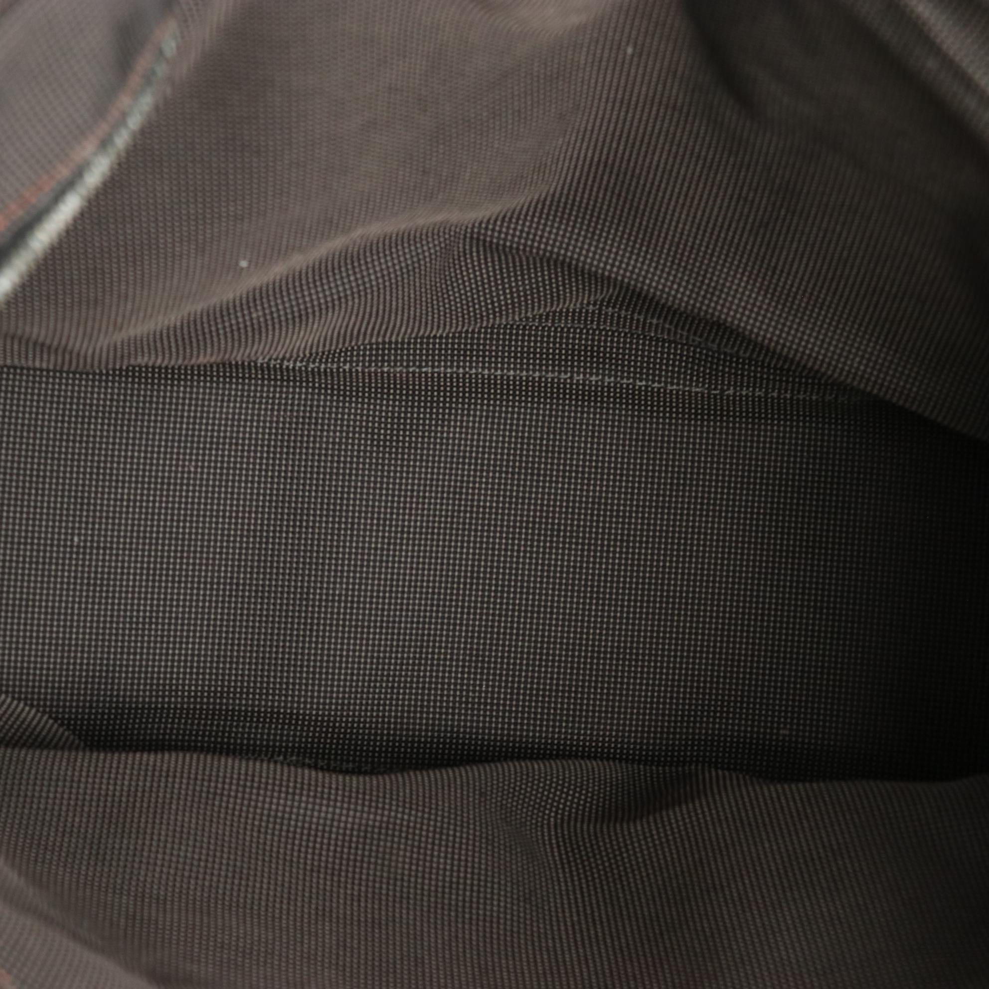 Hermès Herline MM Tote Bag in Gray/Black Canvas