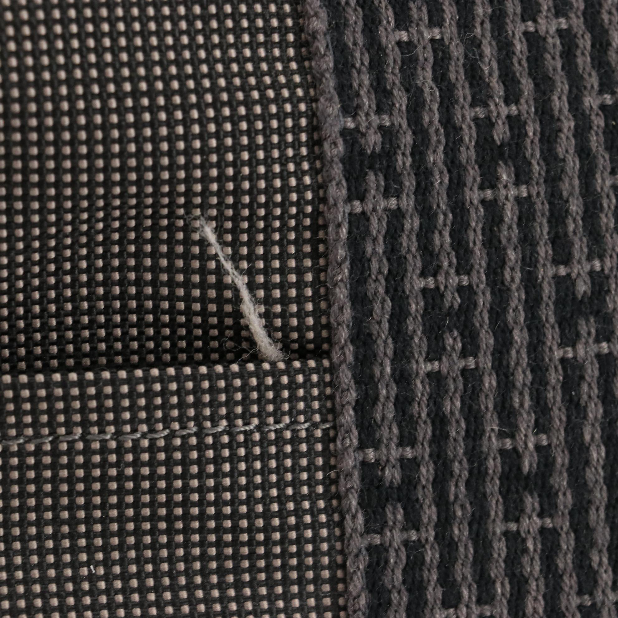 Hermès Herline MM Tote Bag in Gray/Black Canvas